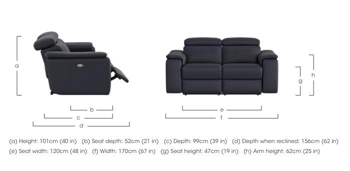 Davide 2 Seater Leather Sofa in  on Furniture Village