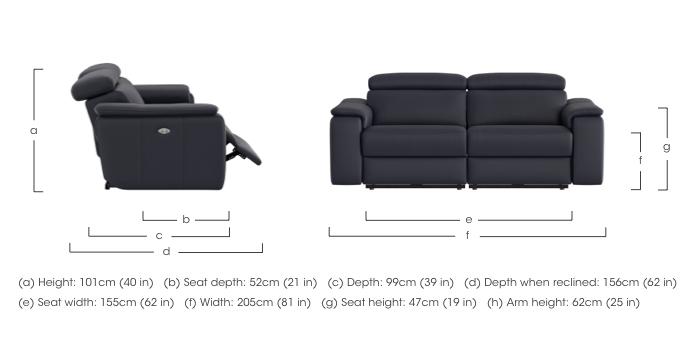 Davide 3 Seater Leather Sofa in  on Furniture Village