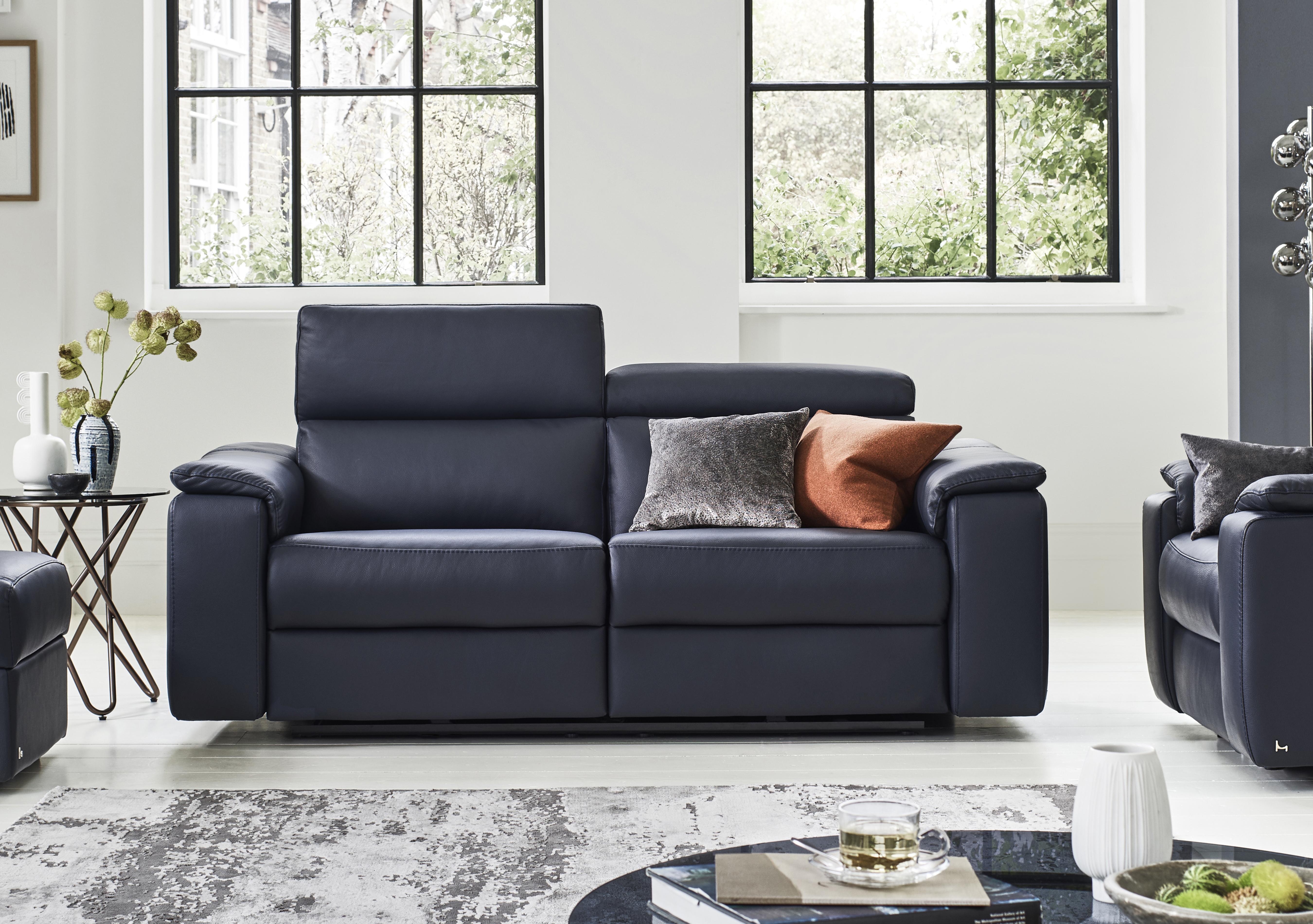 Davide 3 Seater Leather Sofa in  on Furniture Village