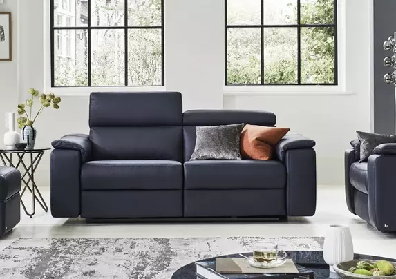 Nicoletti leather lounge hotsell