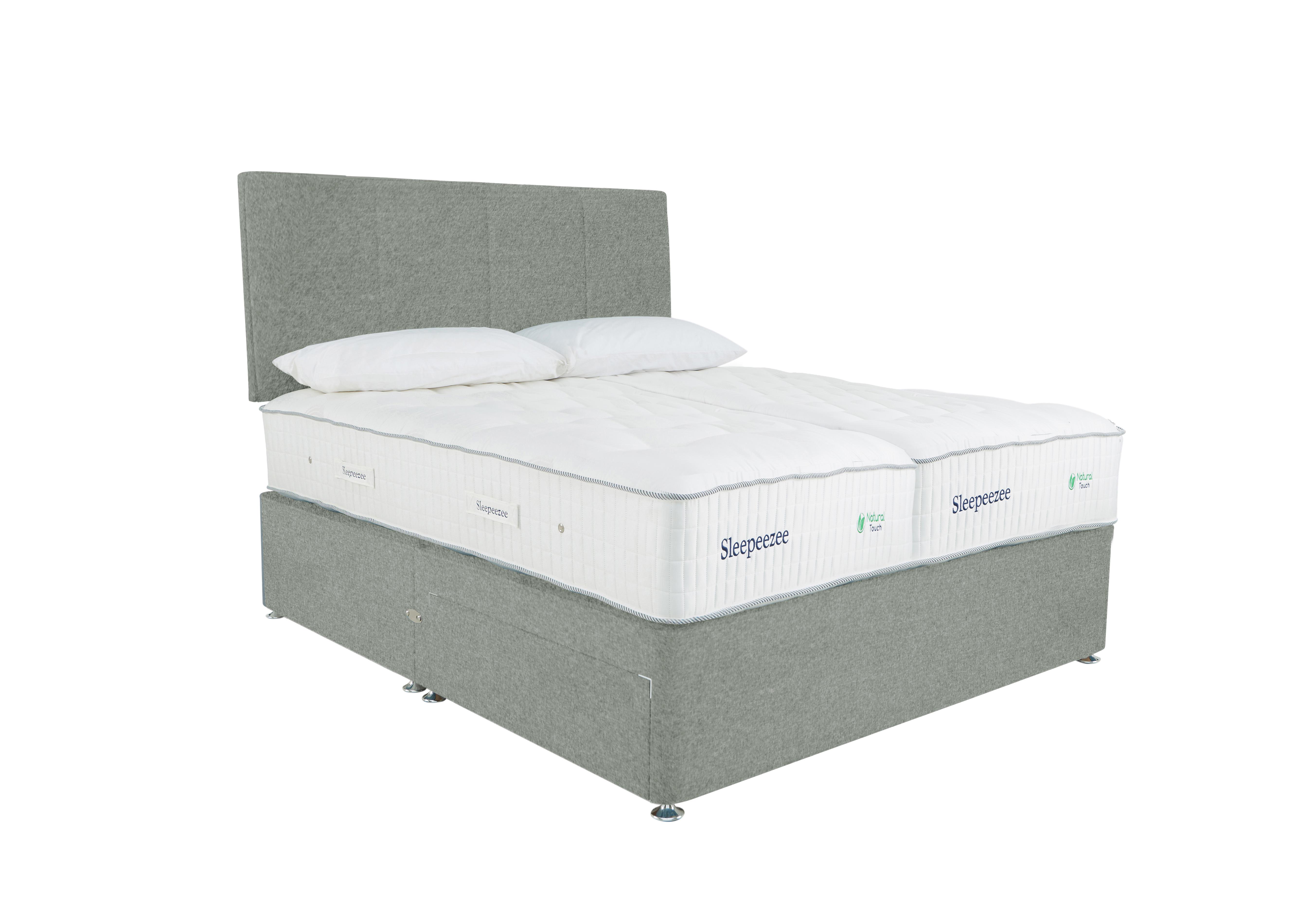 Natural Touch 3000 Zip and Link Divan Set in Tweed 600 Mint on Furniture Village