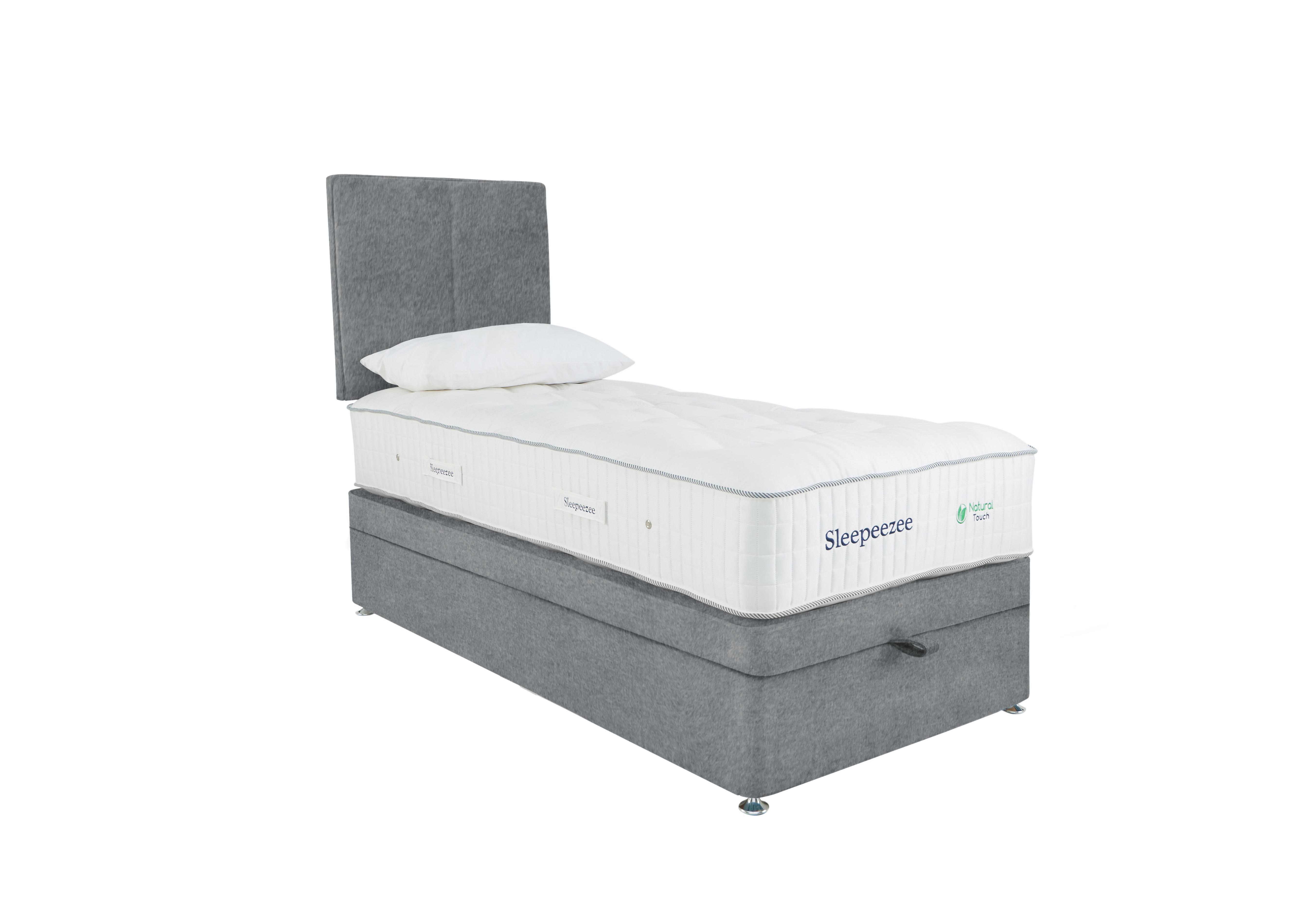 Natural Touch 3000 End Ottoman Divan Set in Joshua Ash on Furniture Village