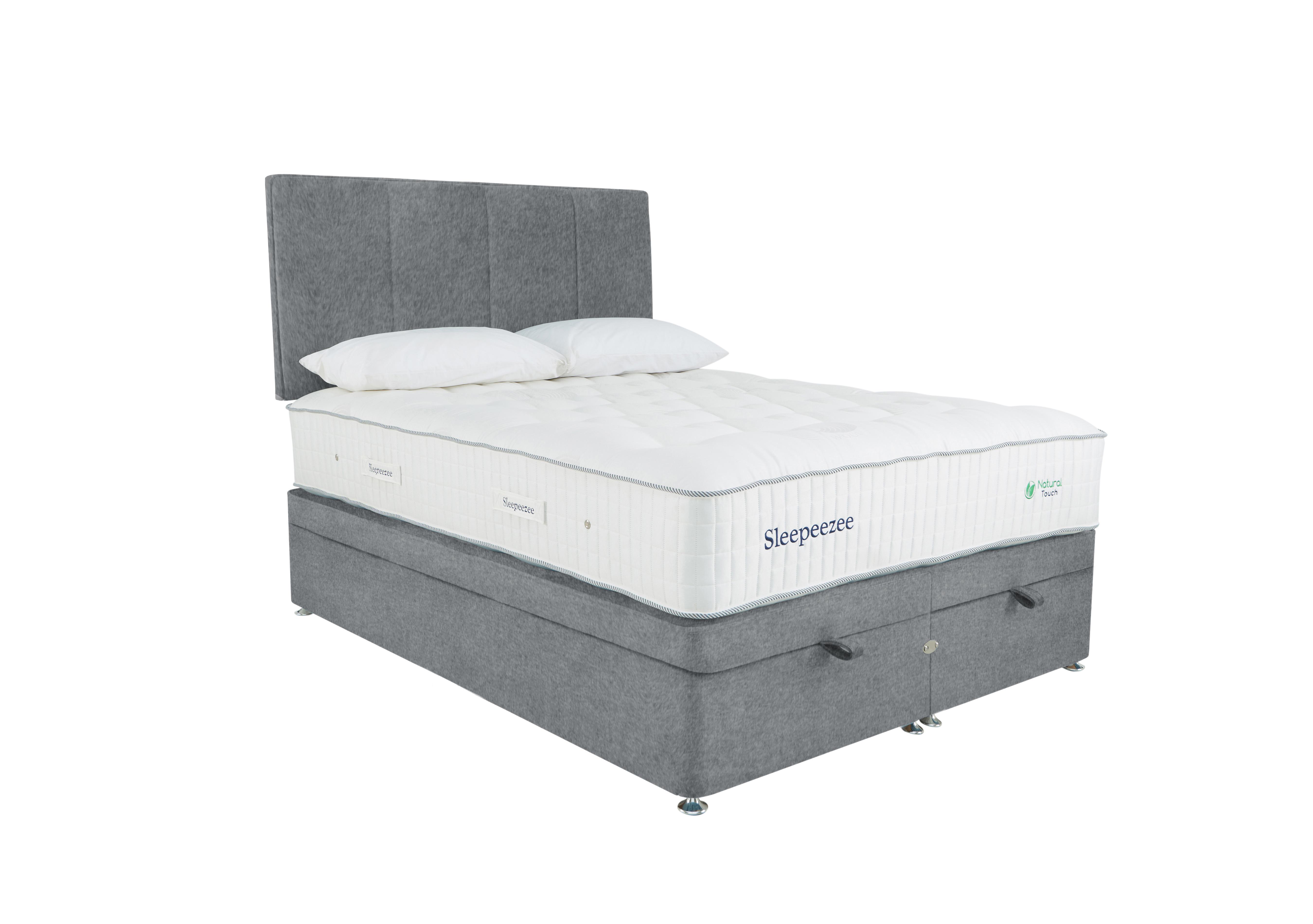 Natural Touch 3000 End Ottoman Divan Set in Joshua Ash on Furniture Village