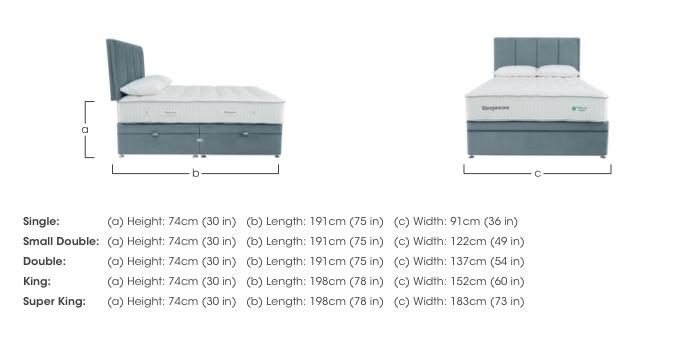 Natural Touch 3000 Side Ottoman Divan Set in  on Furniture Village
