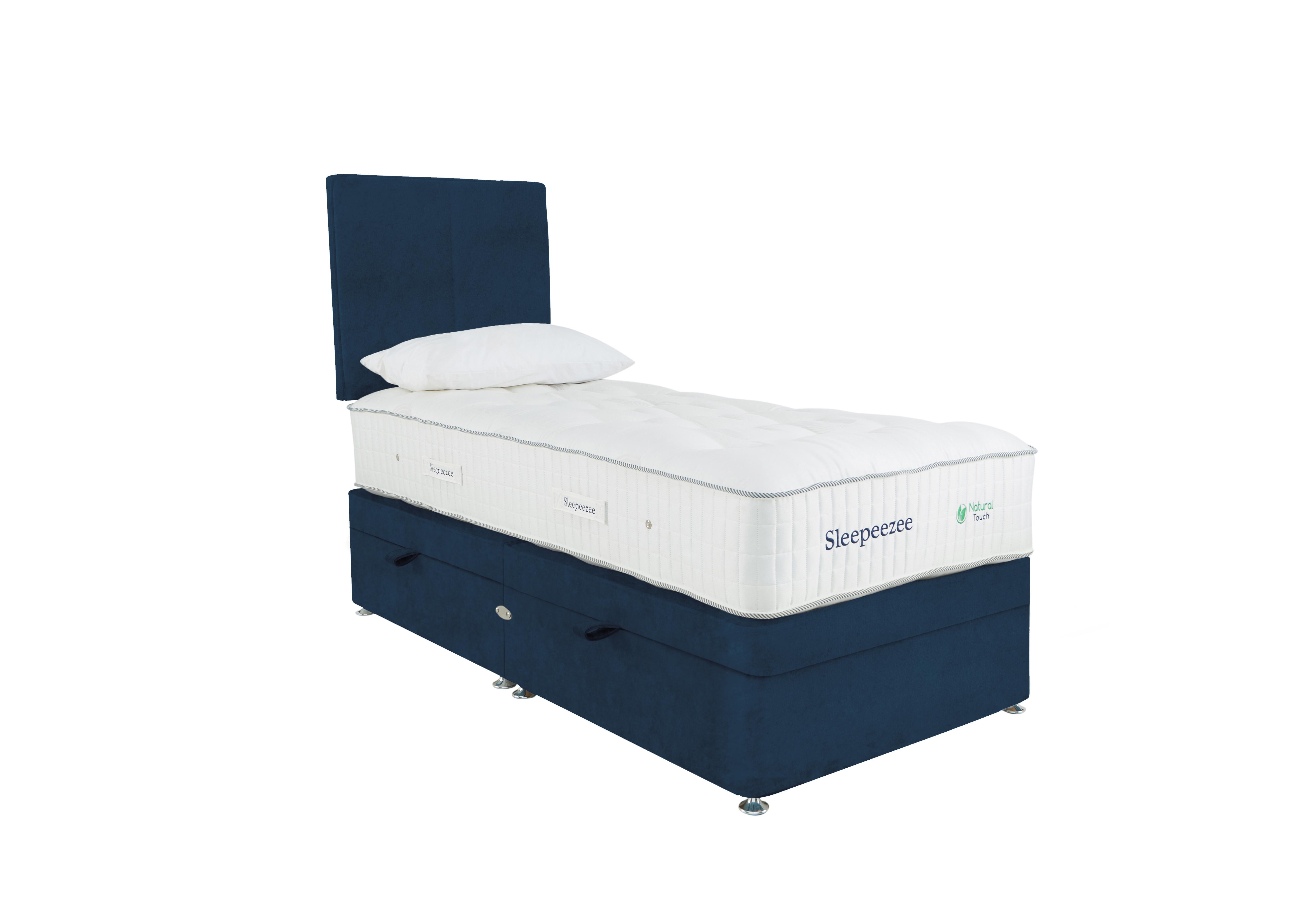 Natural Touch 3000 Side Ottoman Divan Set in Plush Navy on Furniture Village