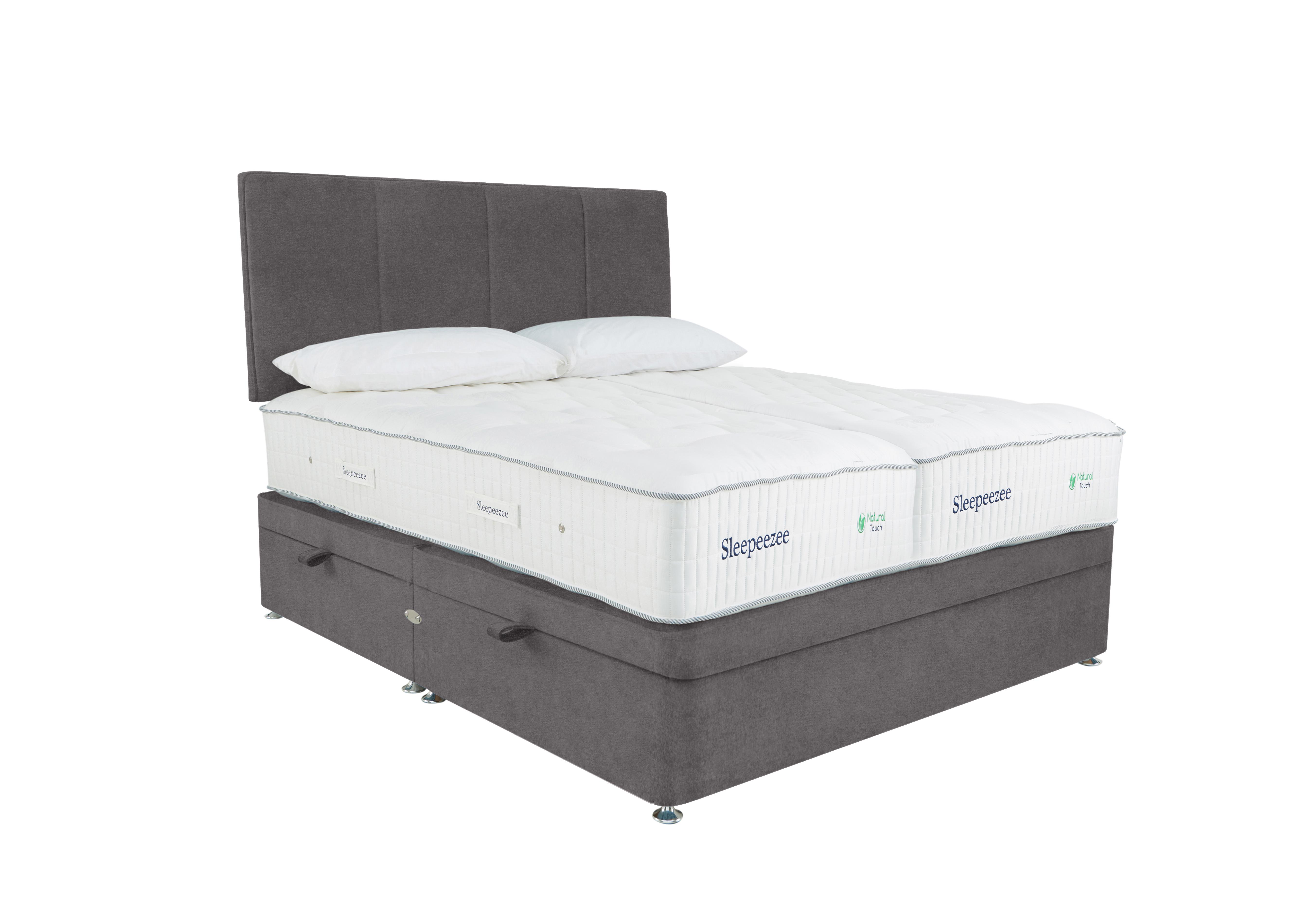 Natural Touch 3000 Zip and Link Side Ottoman Divan Set in Weave Americano on Furniture Village