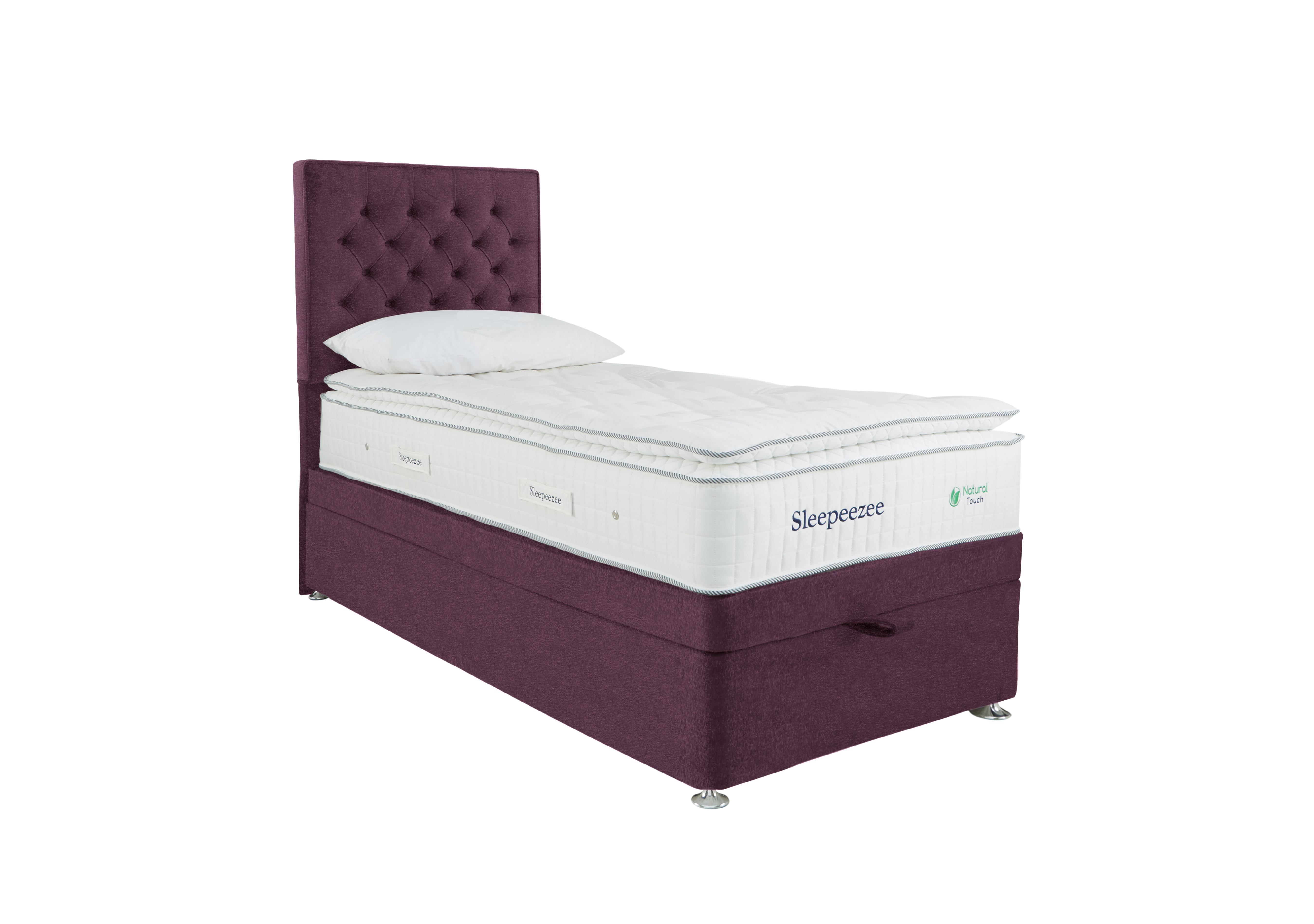 Natural Touch 3000 Pillowtop End Ottoman Divan Set in Weave Heather on Furniture Village