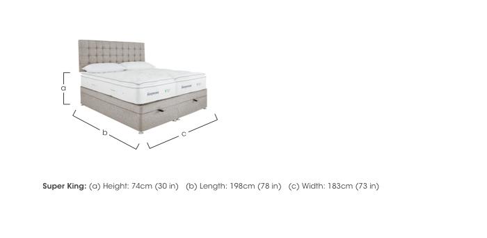 Natural Touch 3000 Pillowtop Zip and Link End Ottoman Divan Set in  on Furniture Village