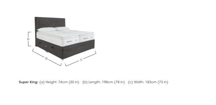 Natural Touch 3000 Pillowtop Zip and Link Side Ottoman Divan Set in  on Furniture Village