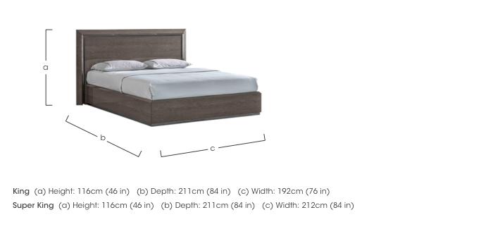 Palazzo Wood Bed Frame in  on Furniture Village