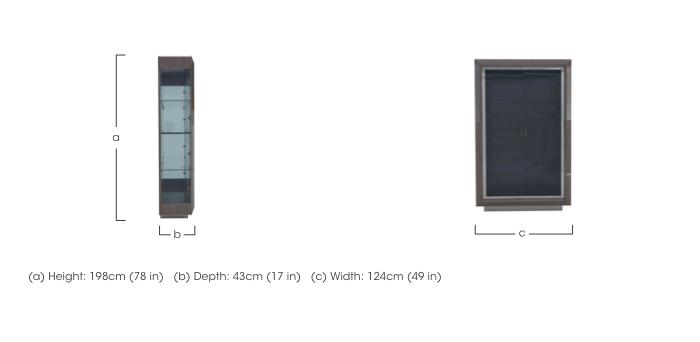 Palazzo 2 Door Curio Cabinet in  on Furniture Village