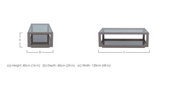 Palazzo Rectangular Coffee Table in  on Furniture Village