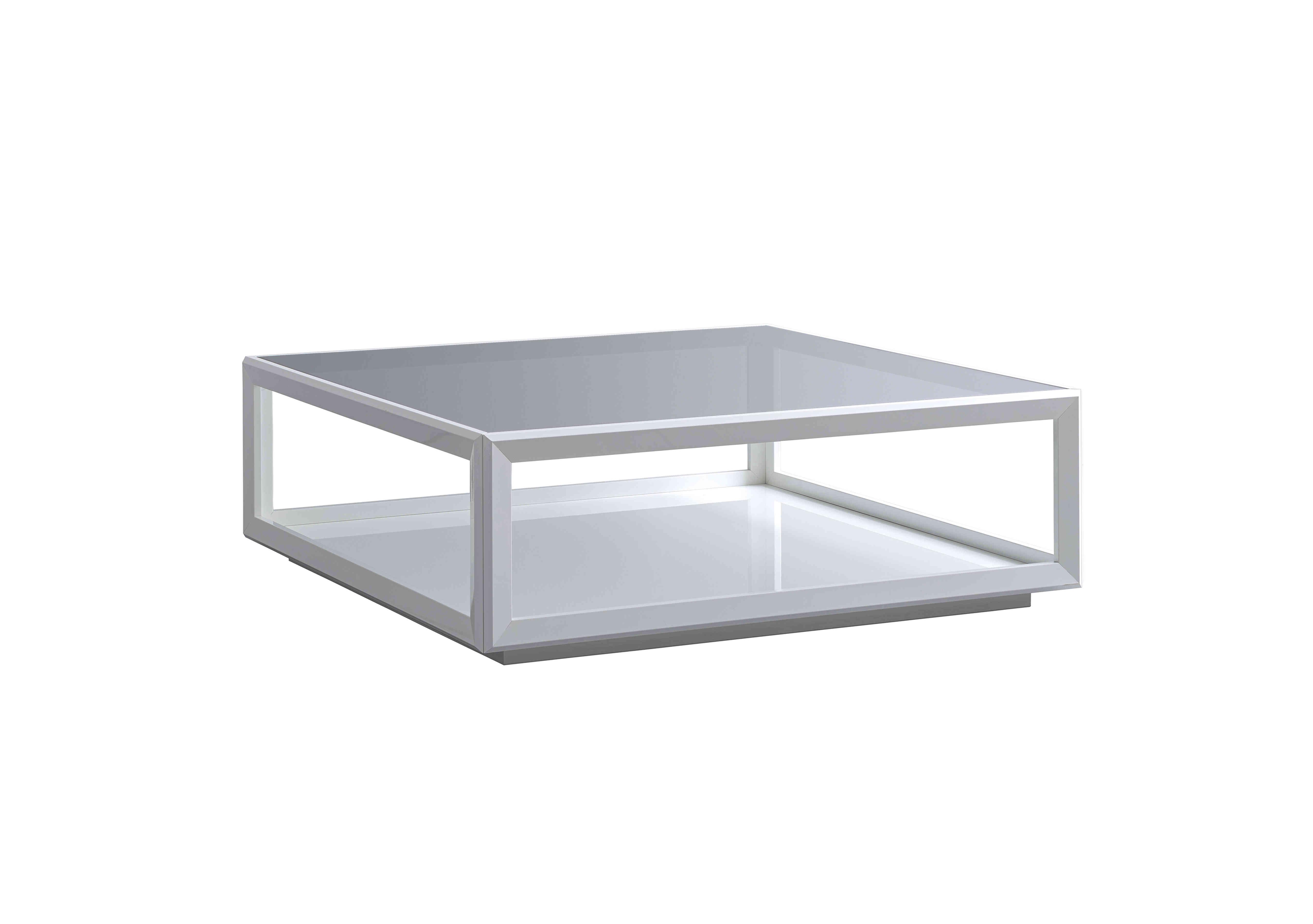 Palazzo Square Coffee Table in Glossy White on Furniture Village