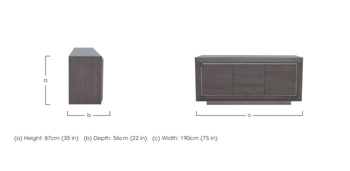Palazzo Large Sideboard in  on Furniture Village