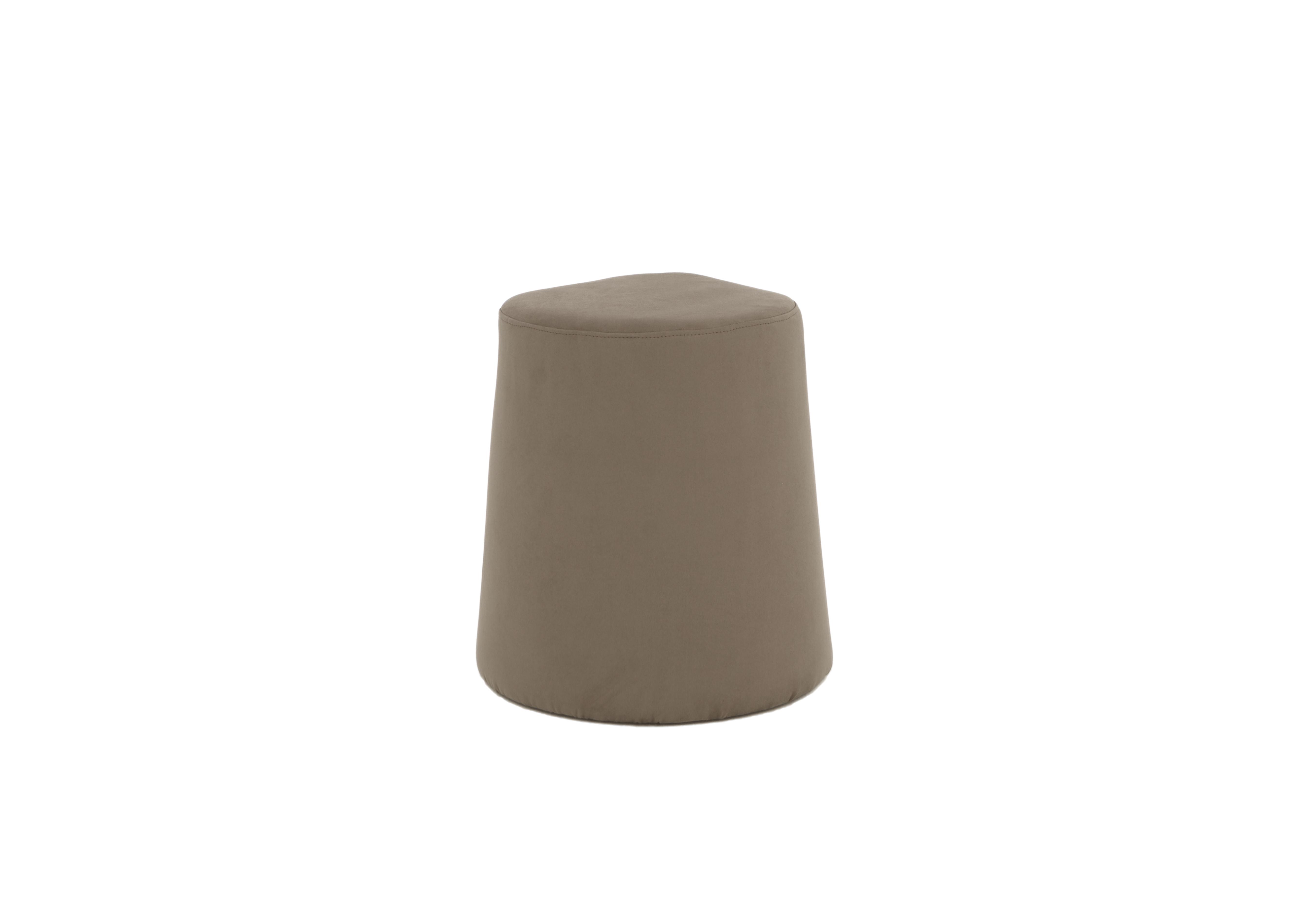 Palazzo Stool in Aquos 144 08 Taupe on Furniture Village