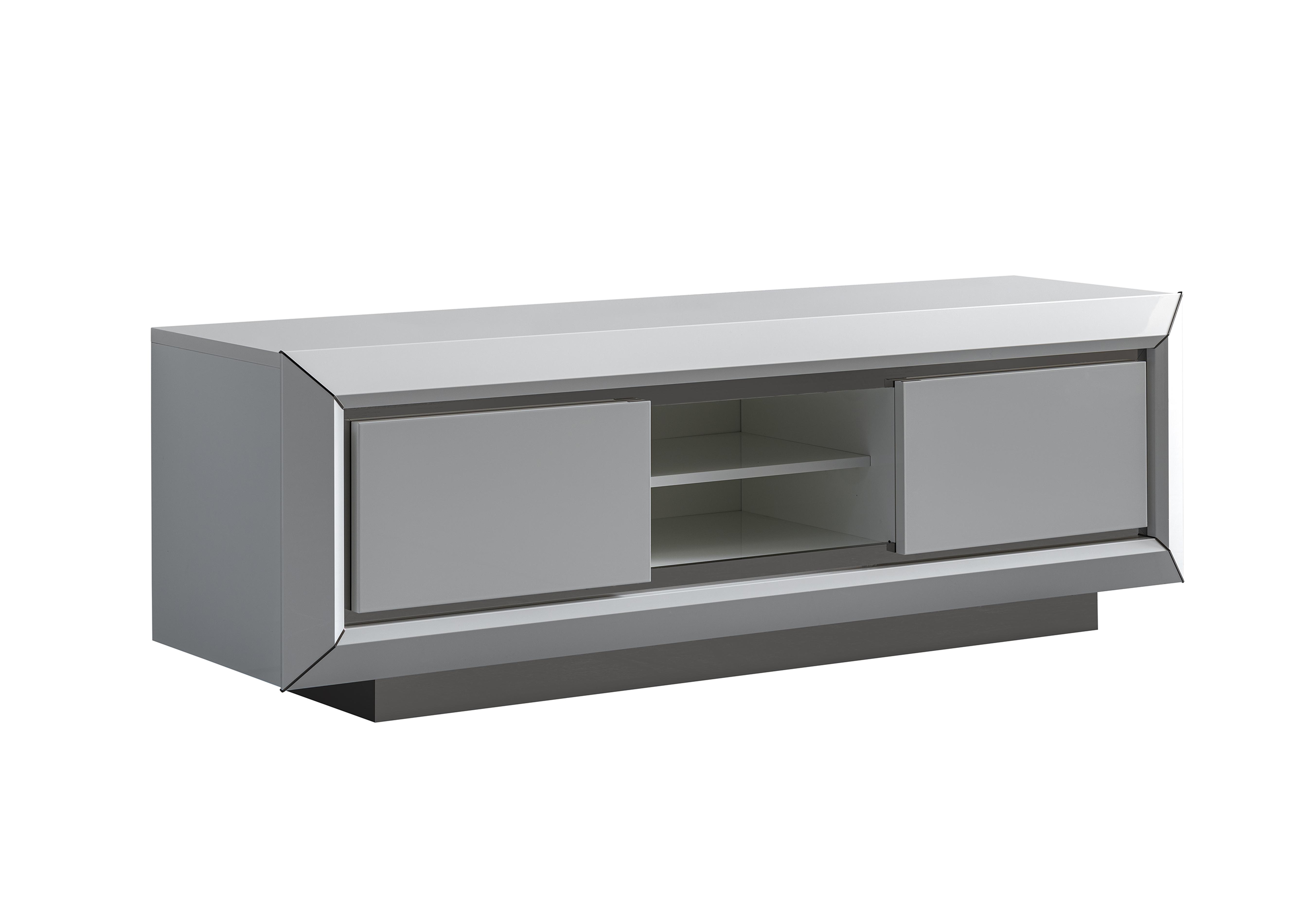 Palazzo TV Base in Glossy White on Furniture Village