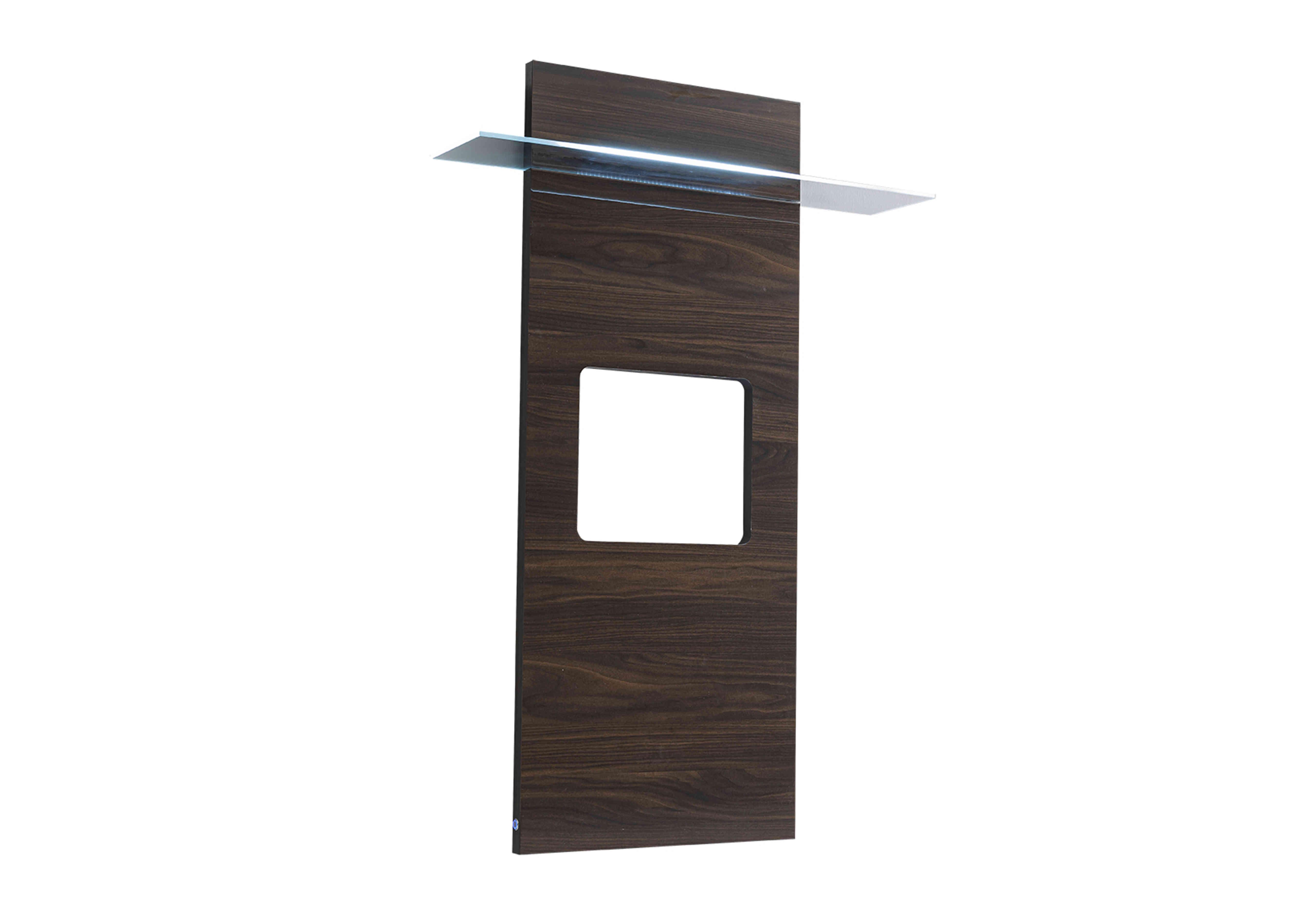 Palazzo TV Wall Panel in Dark Walnut on Furniture Village