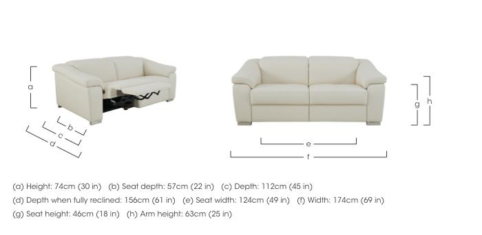 Galileo Leather 2 Seater Sofa in  on Furniture Village