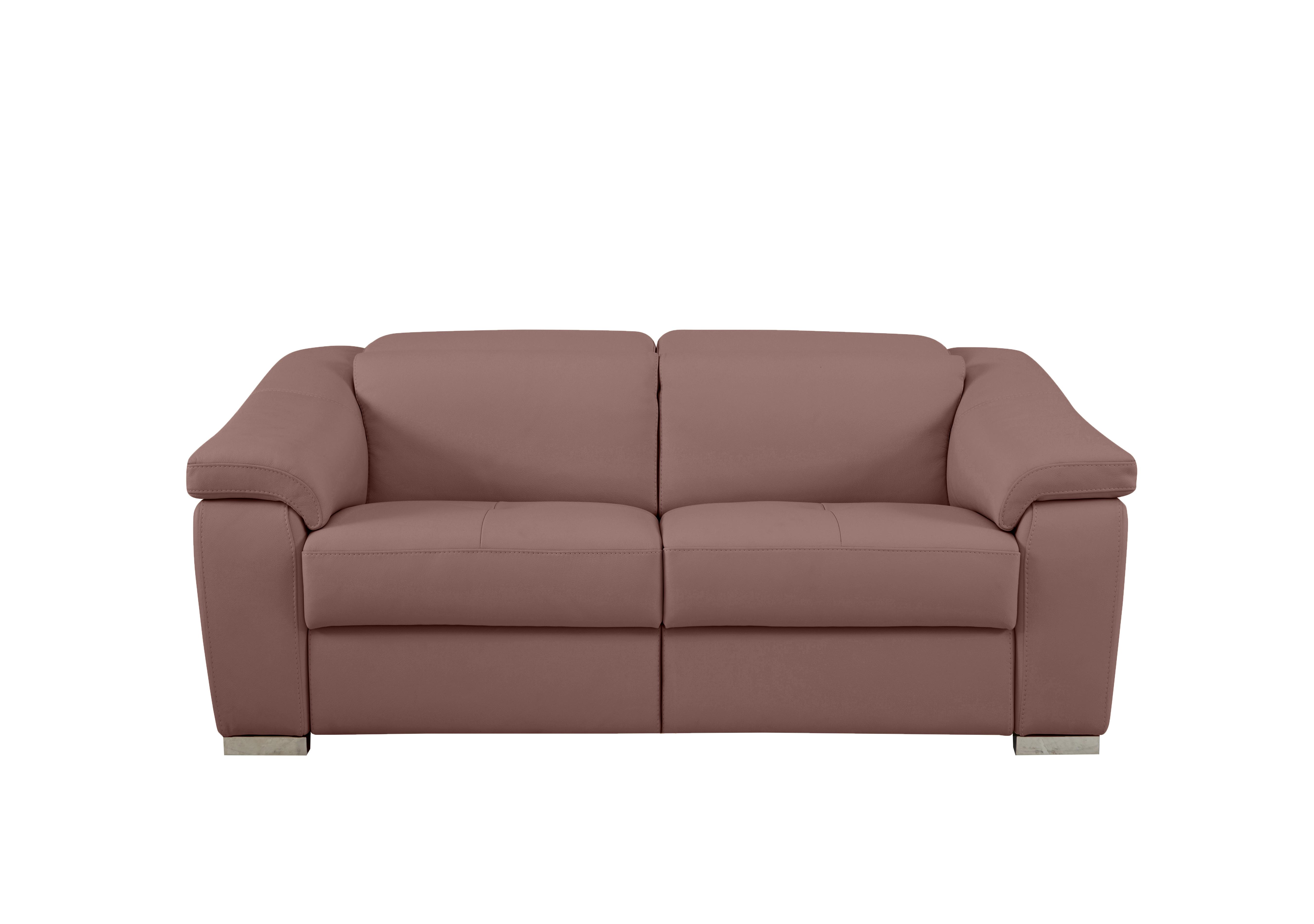 Galileo 2 Seater Leather Sofa in Botero Cipria 2160 Ch on Furniture Village