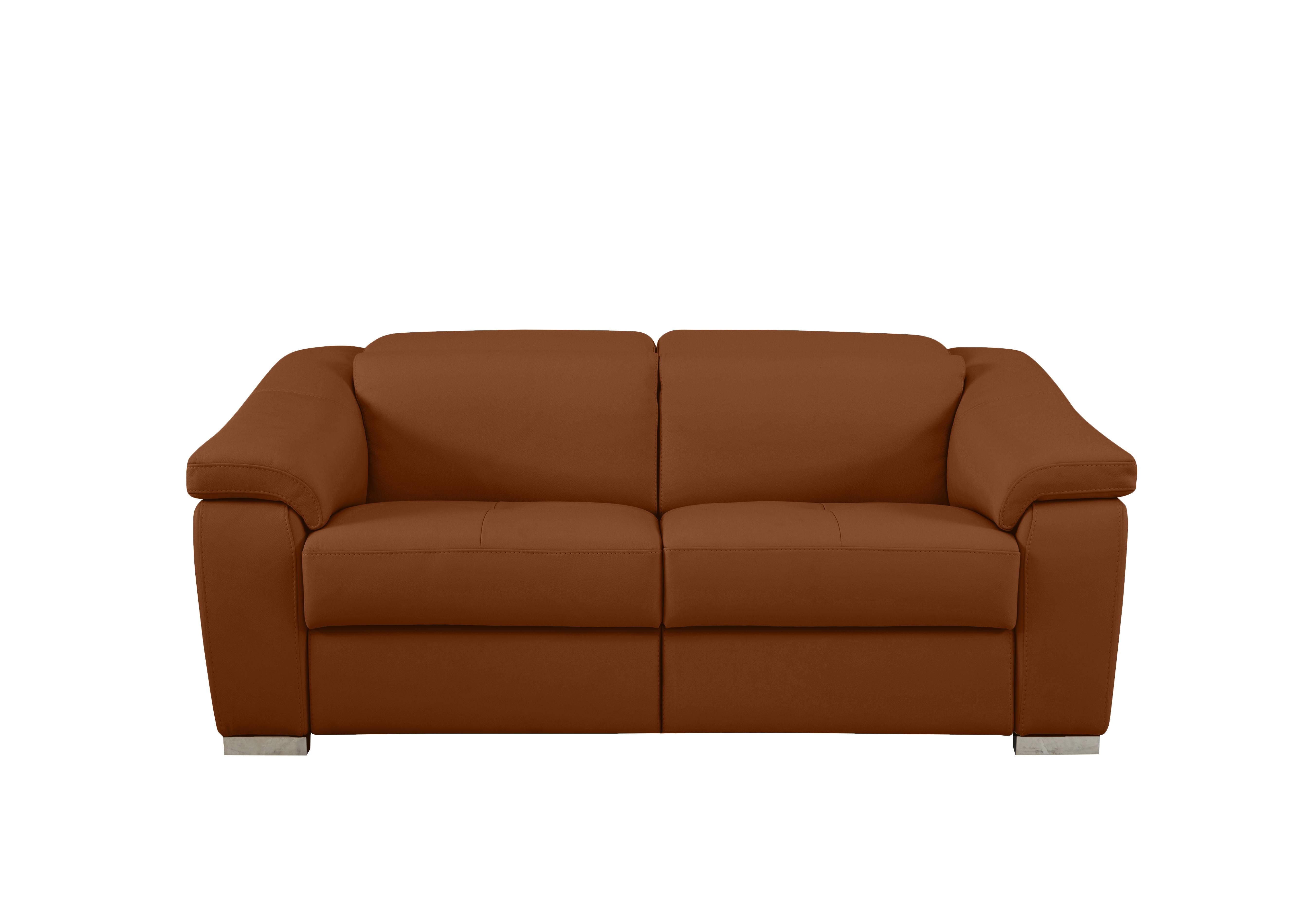 Galileo 2 Seater Leather Sofa in Botero Cuoio 2151 Ch on Furniture Village