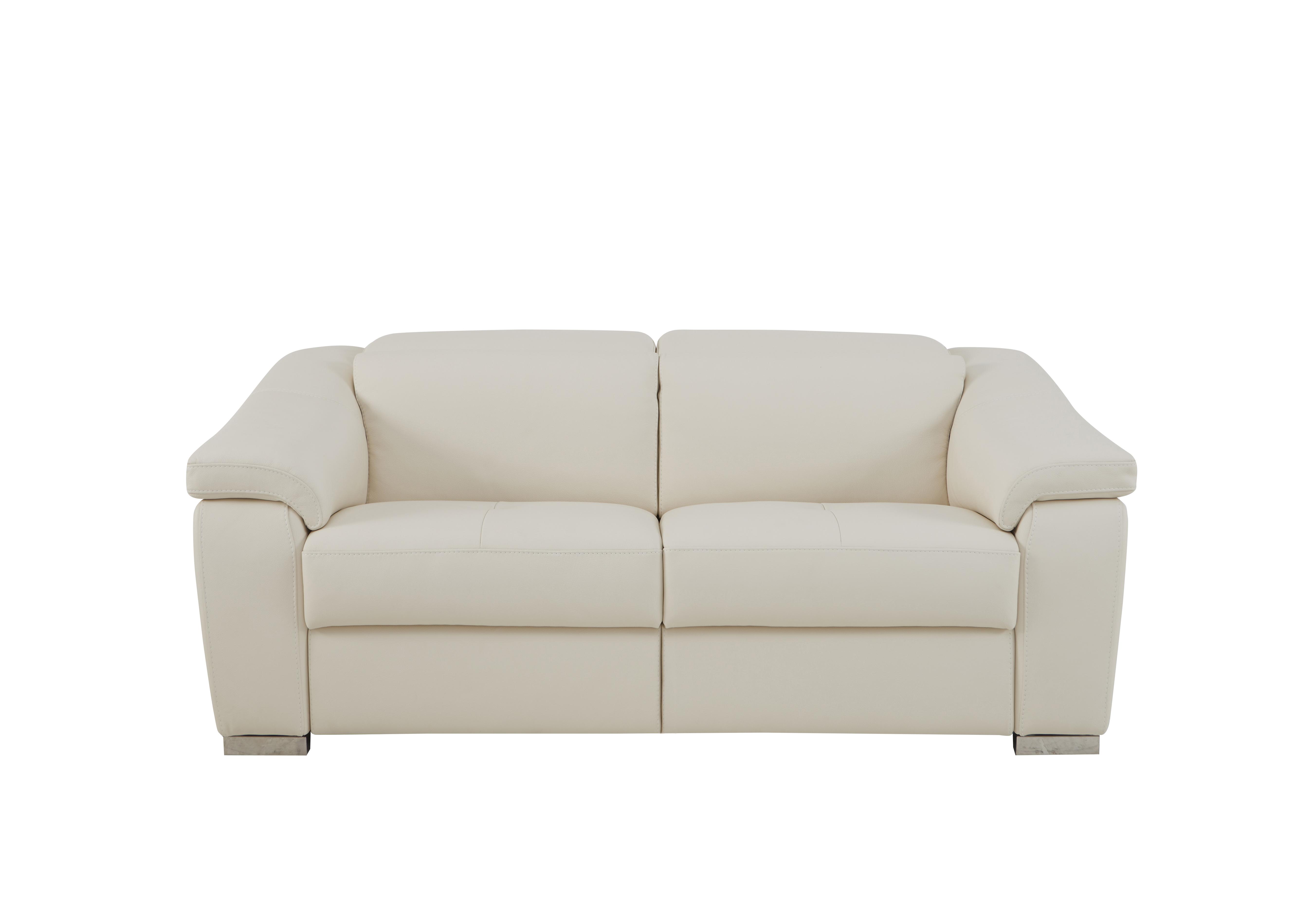 Galileo 2 Seater Leather Sofa in Torello Bianco 93 Ch on Furniture Village