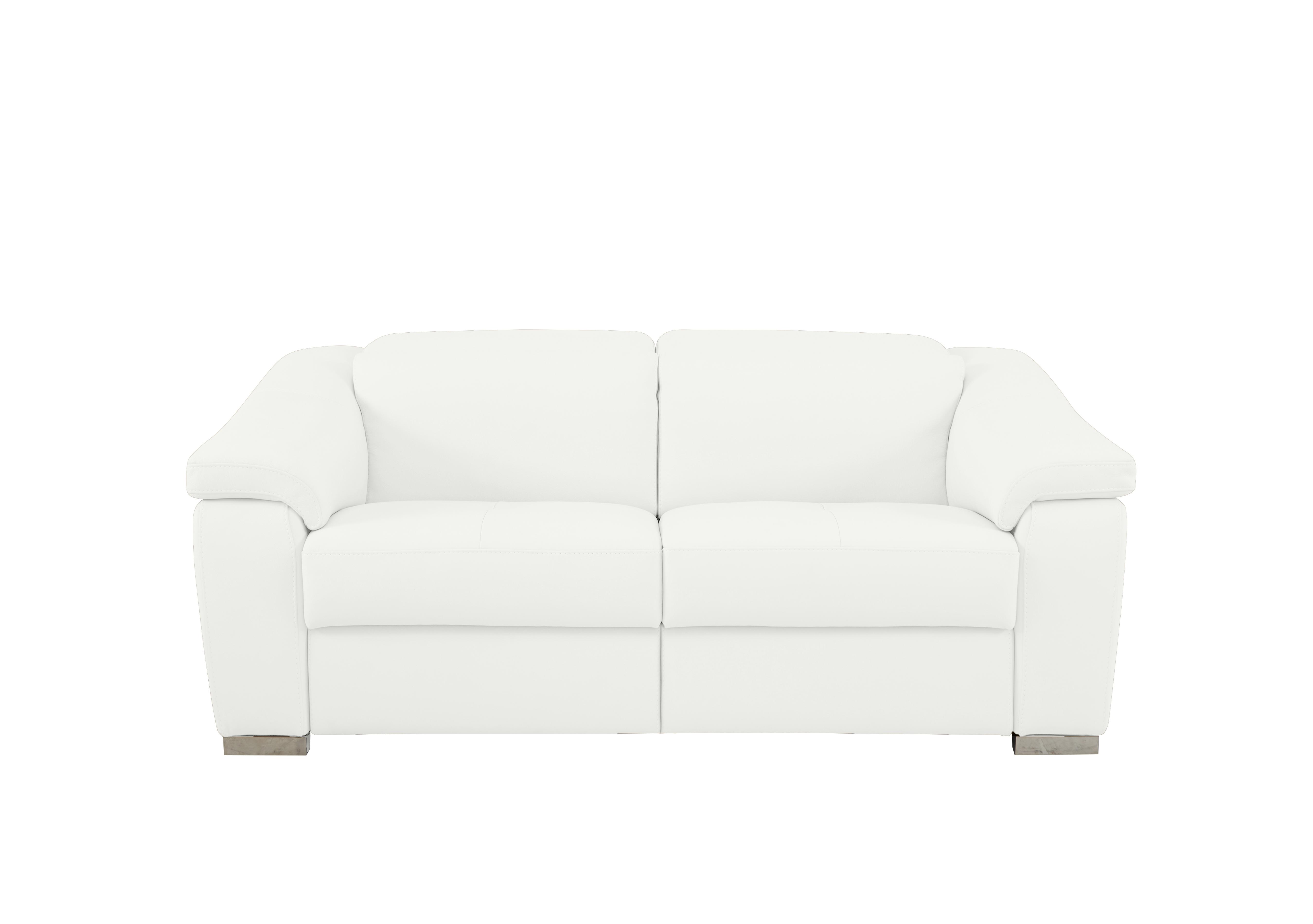 Galileo 2 Seater Leather Sofa in Torello Bianco Puro 370 Ch on Furniture Village