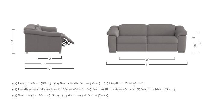 Galileo Fabric 3 Seater Sofa in  on Furniture Village