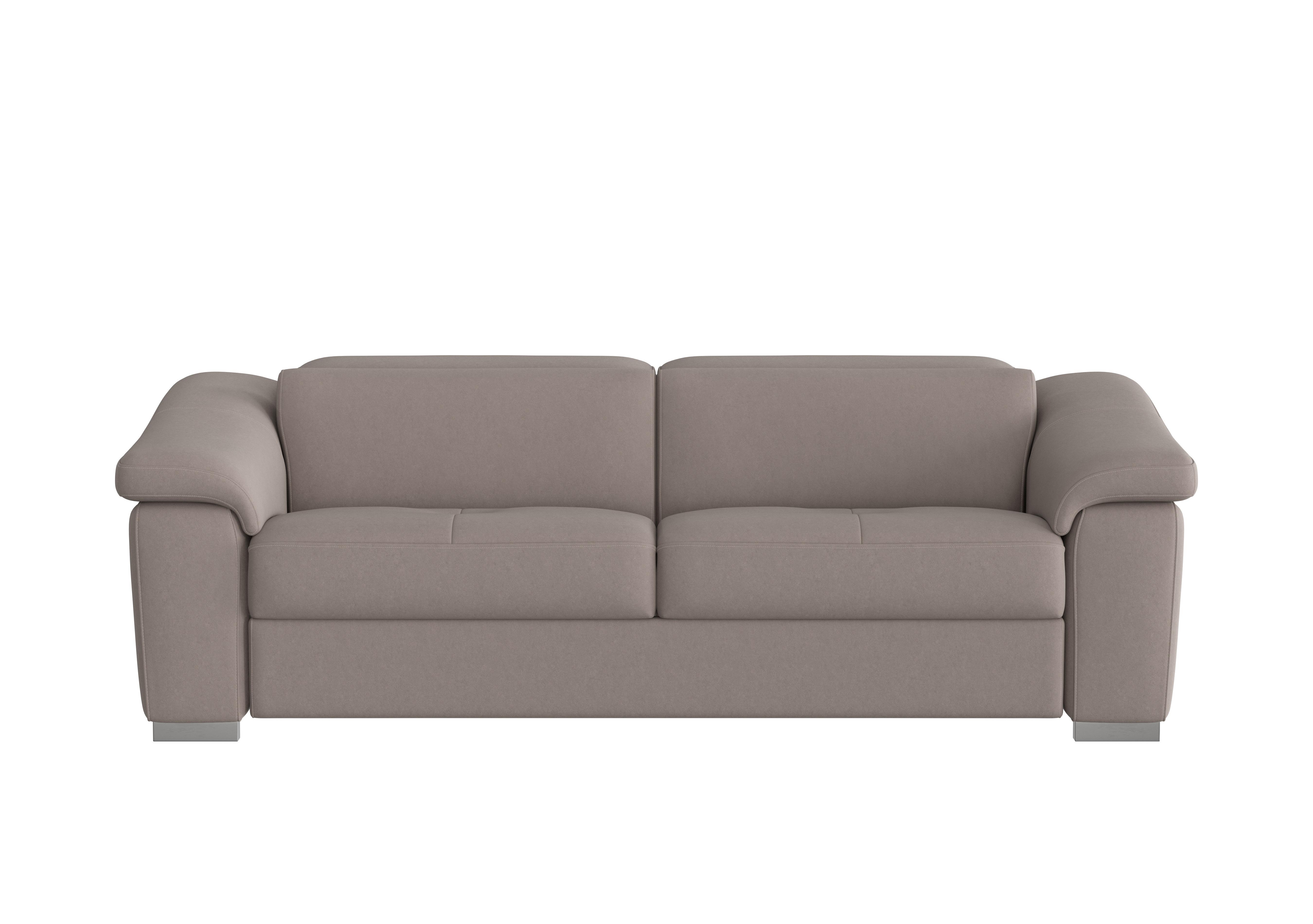 Galileo Fabric 3 Seater Sofa in Flambe Tortora Ch on Furniture Village