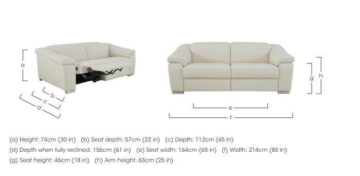 Galileo Leather 3 Seater Sofa in  on Furniture Village