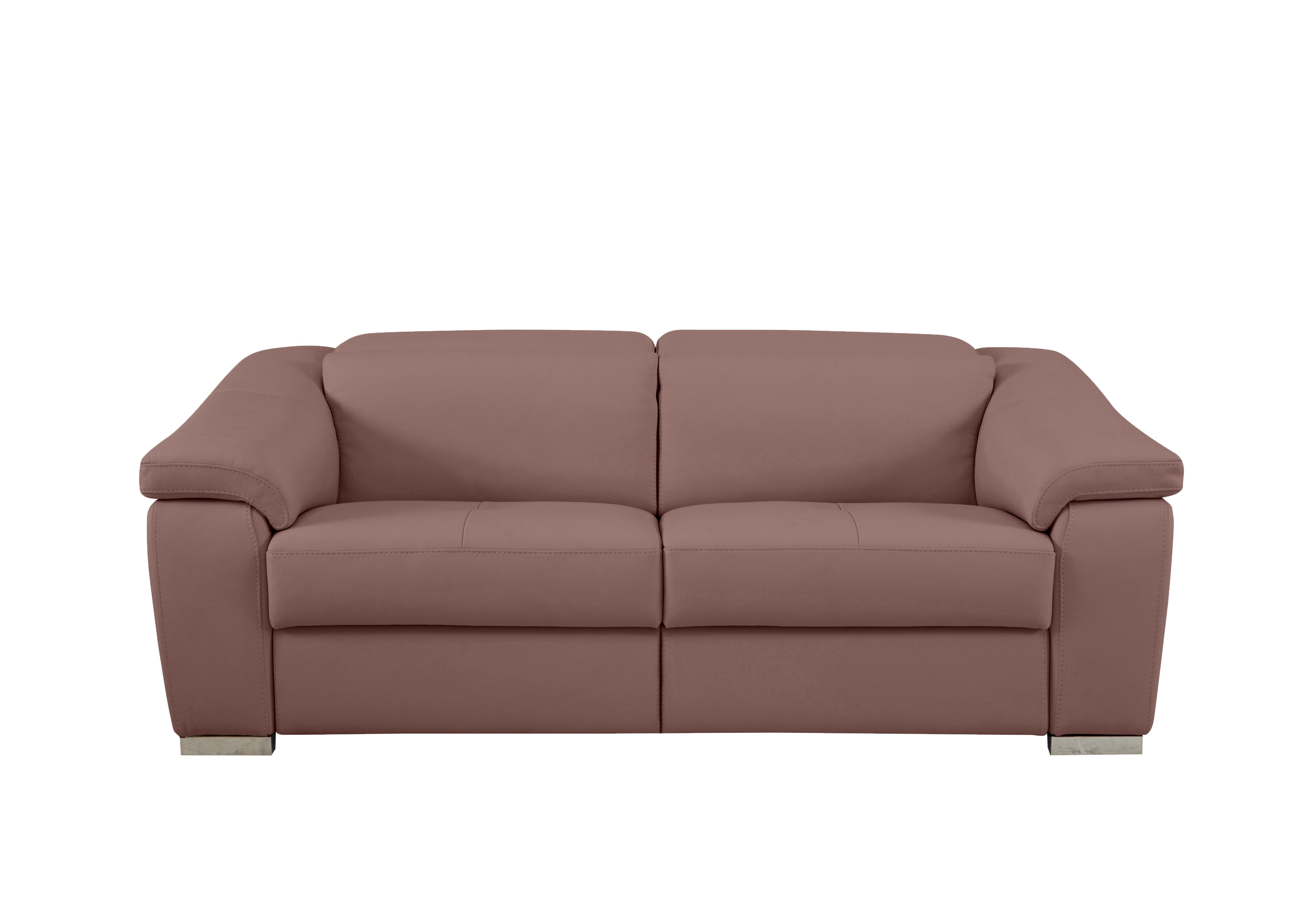 Galileo 3 Seater Leather Sofa in Botero Cipria 2160 Ch on Furniture Village