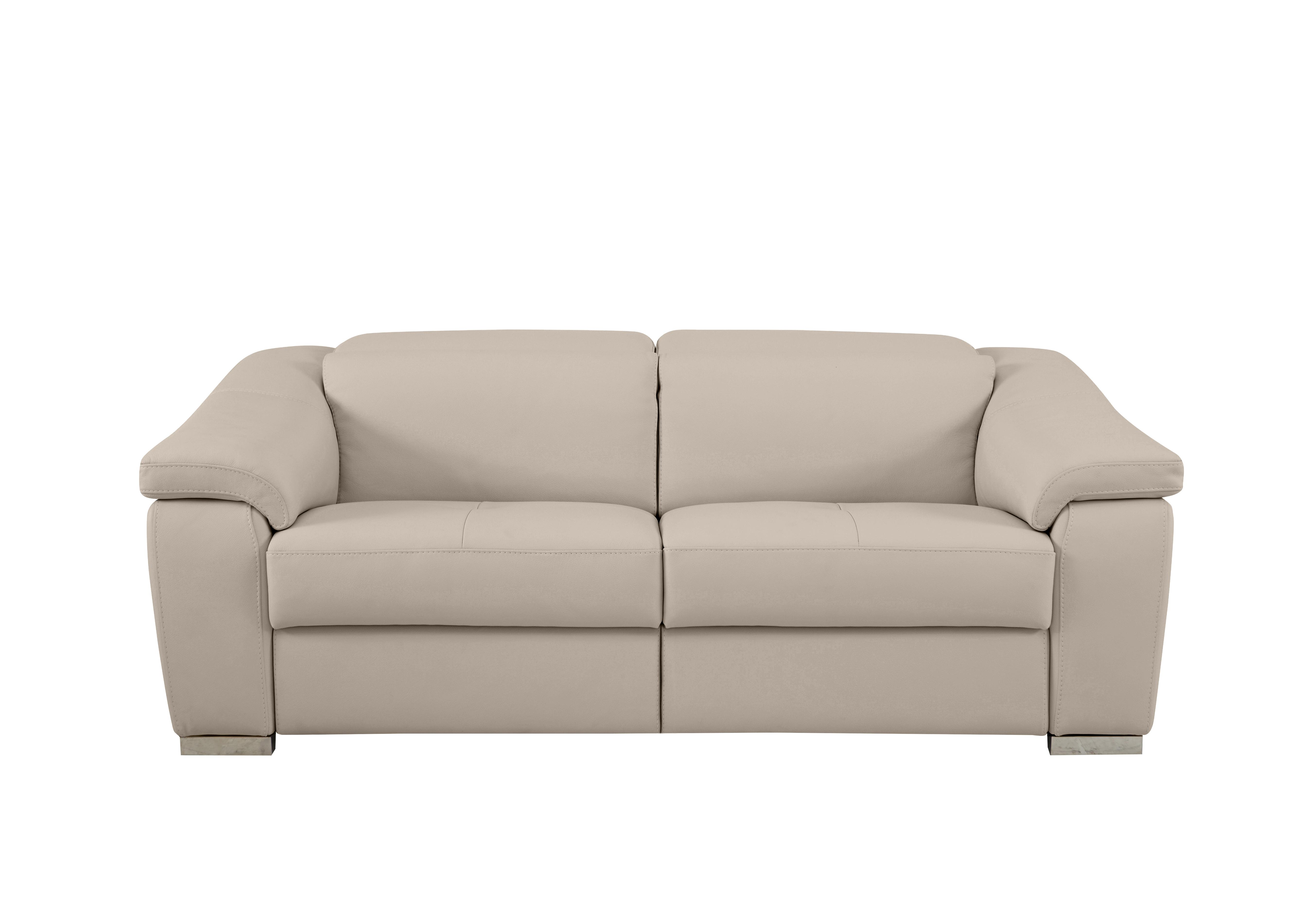 Galileo 3 Seater Leather Sofa in Botero Crema 2156 Ch on Furniture Village