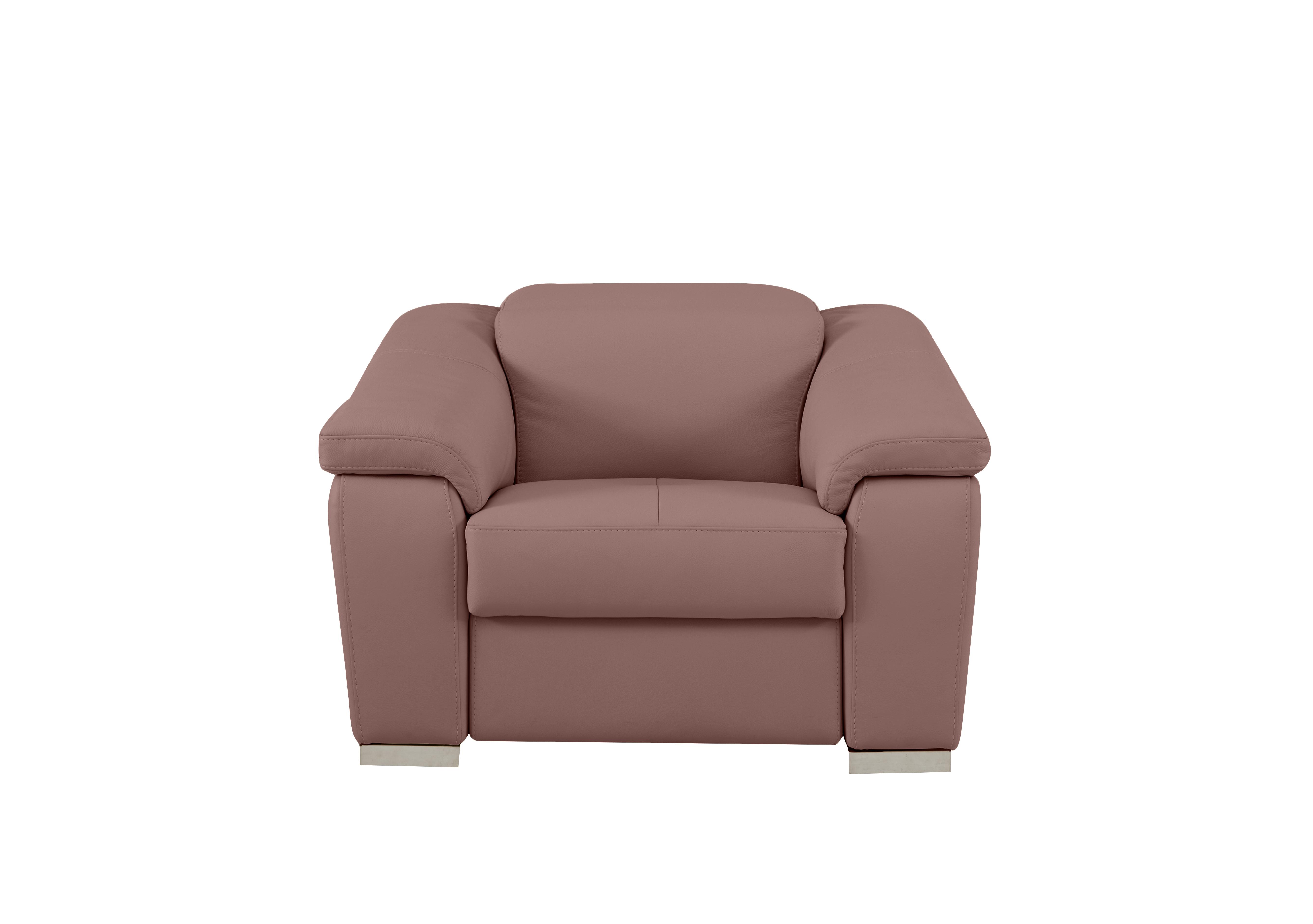 Galileo Leather Armchair in Botero Cipria 2160 Ch on Furniture Village
