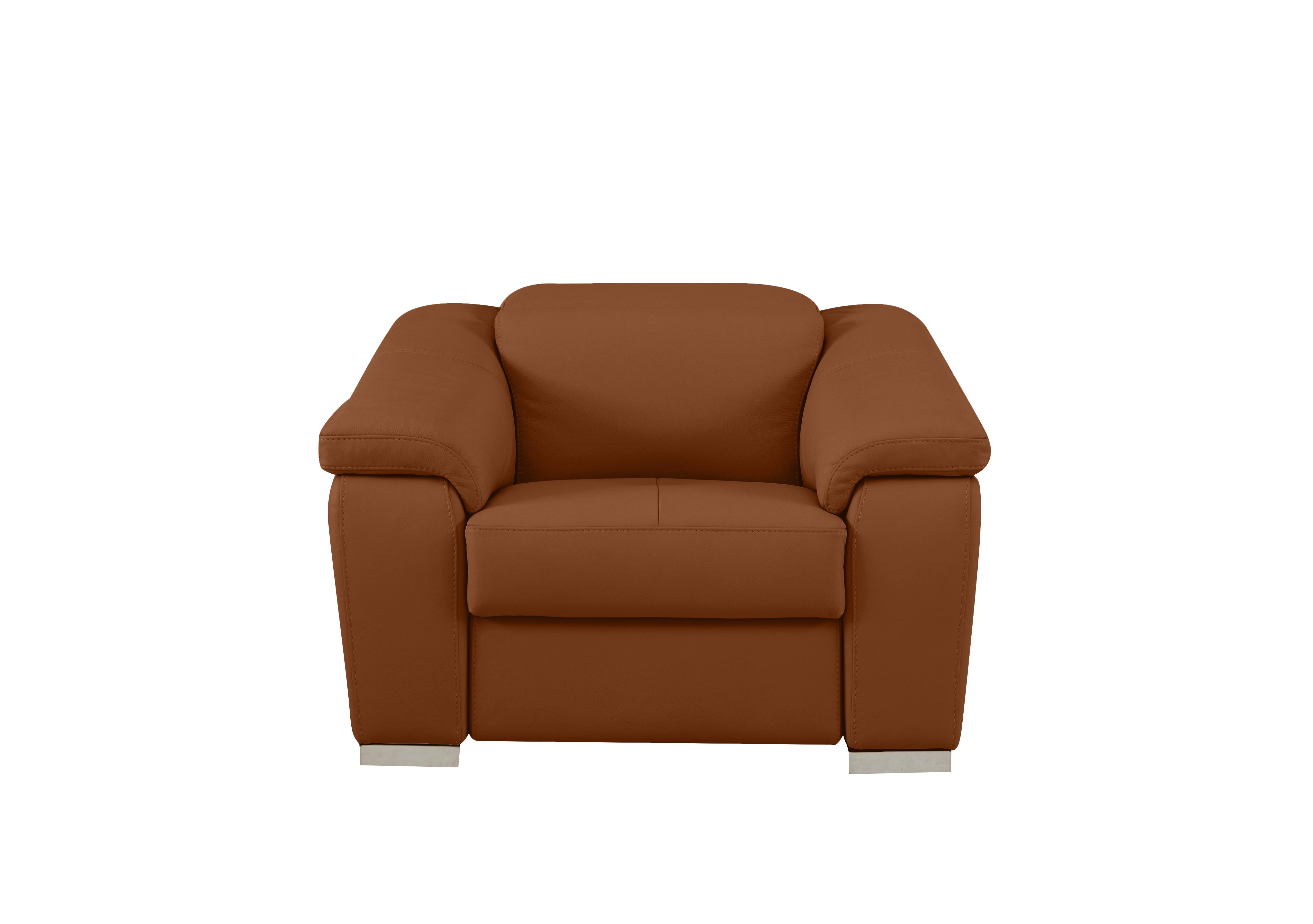 Galileo Leather Armchair in Botero Cuoio 2151 Ch on Furniture Village