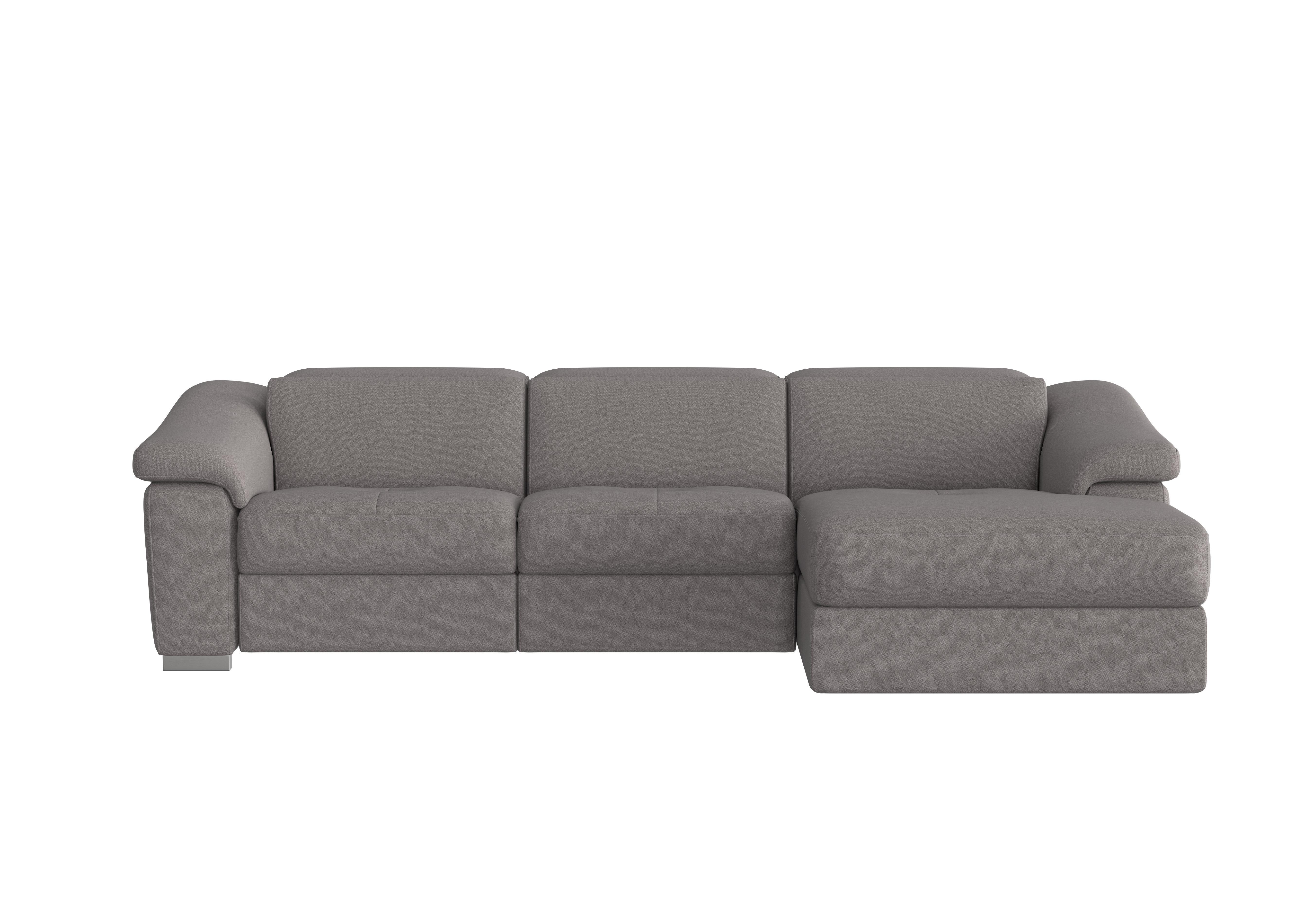 Galileo Fabric Chaise End Sofa in Coupe Grigio Topo 609 Ch on Furniture Village