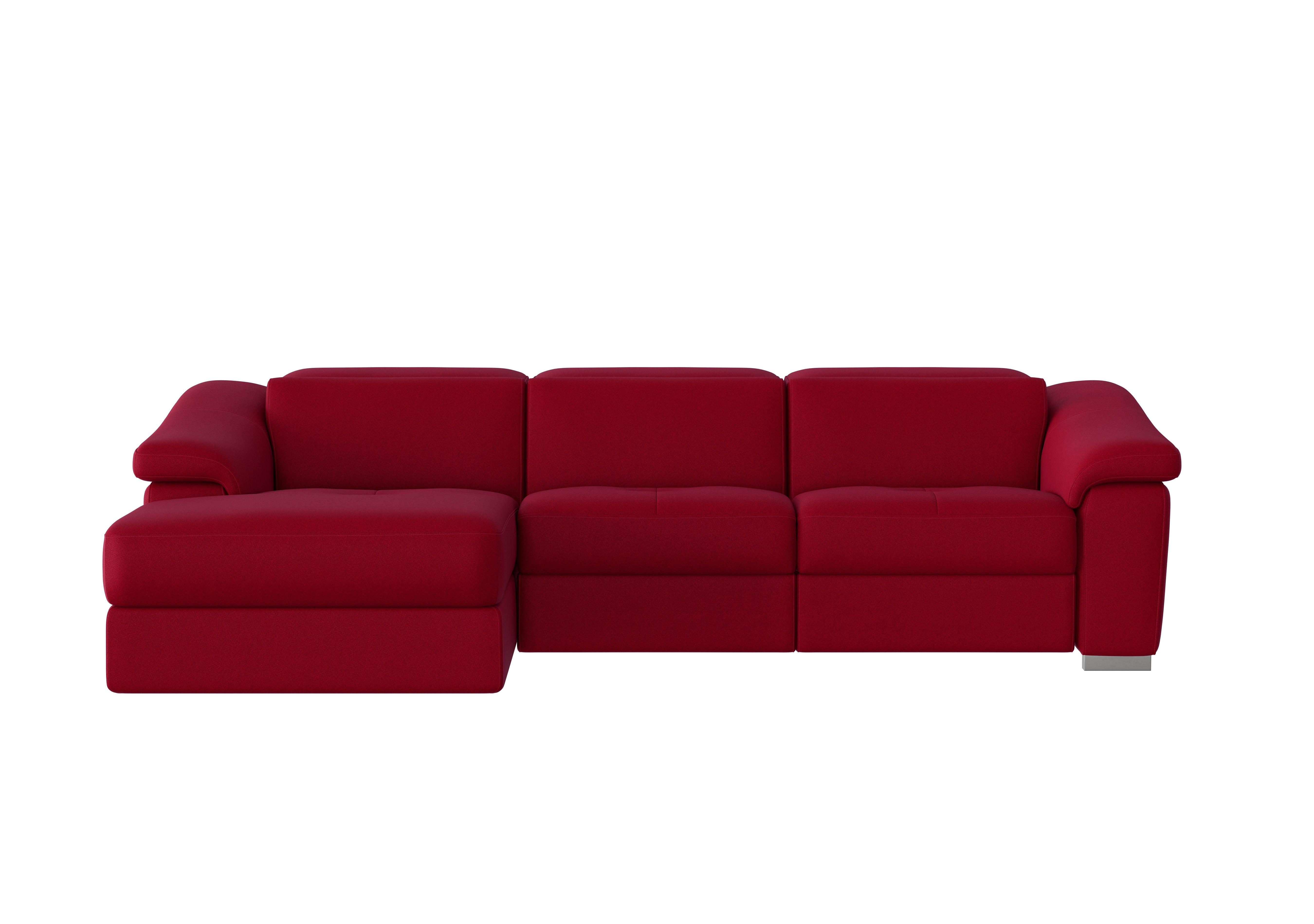 Galileo Fabric Chaise End Sofa in Coupe Rosso 305 Ch on Furniture Village