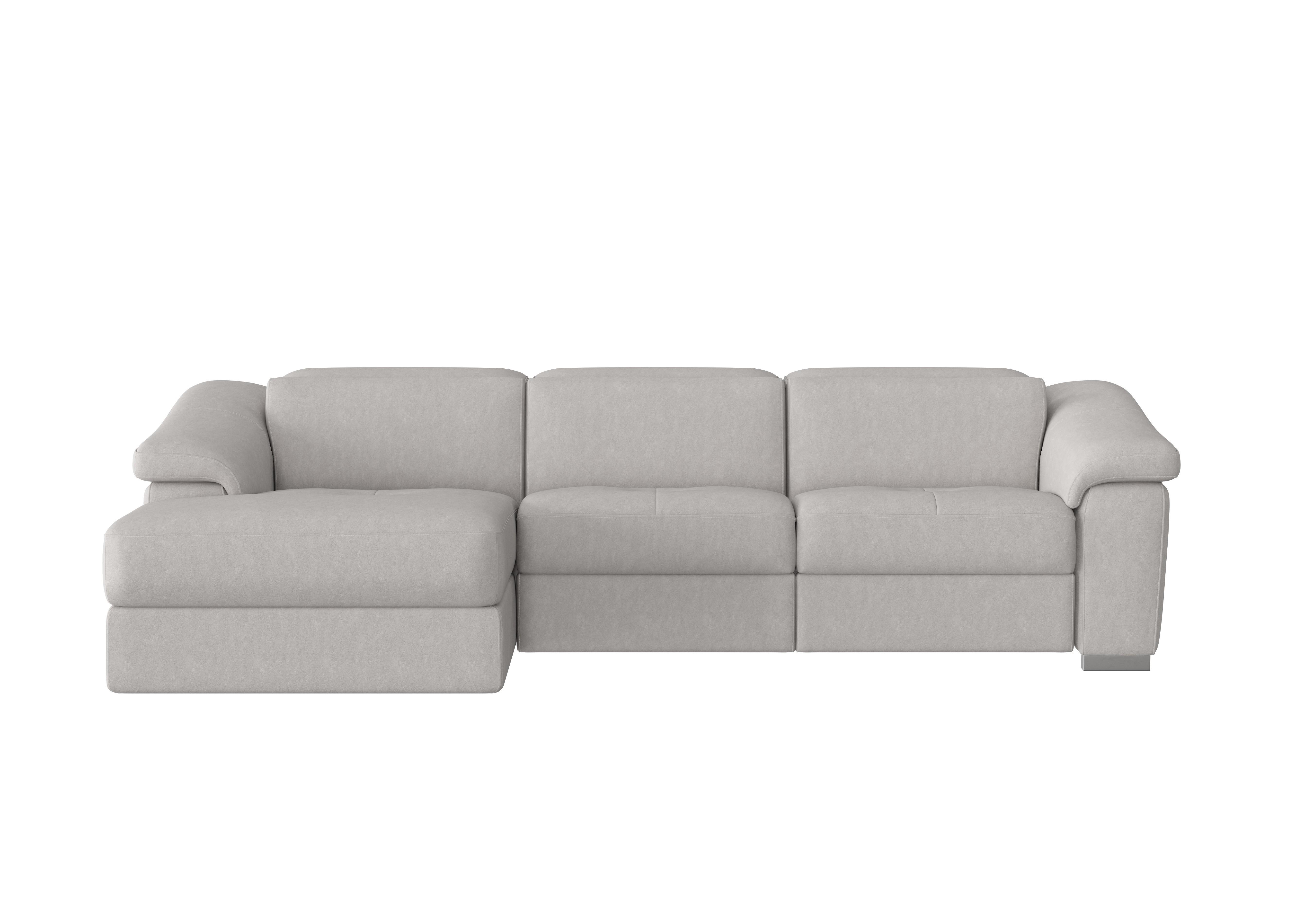 Galileo Fabric Chaise End Sofa in Flambe Ghiaccio Ch on Furniture Village