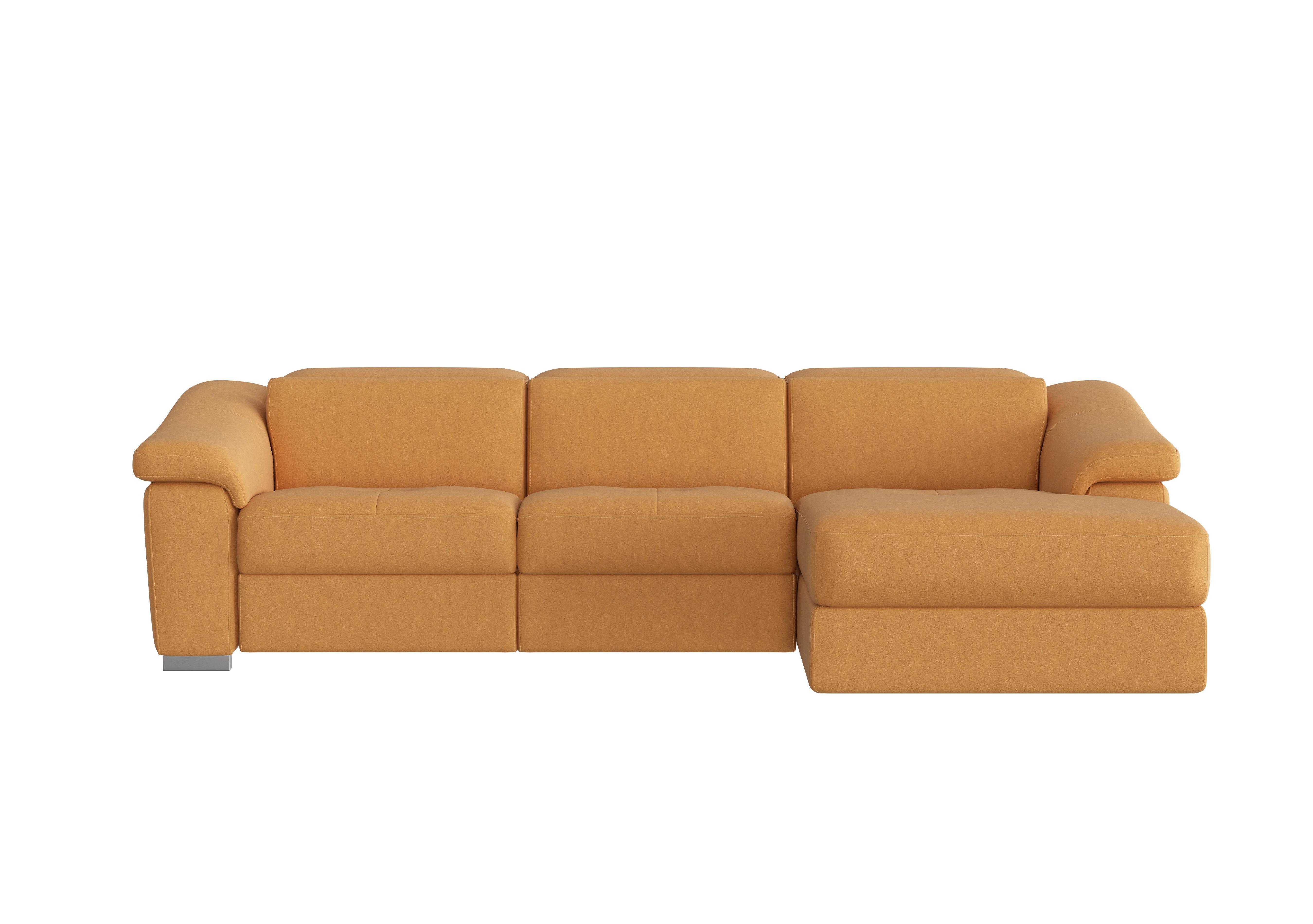 Galileo Fabric Chaise End Sofa in Flambe Ocre Ch on Furniture Village