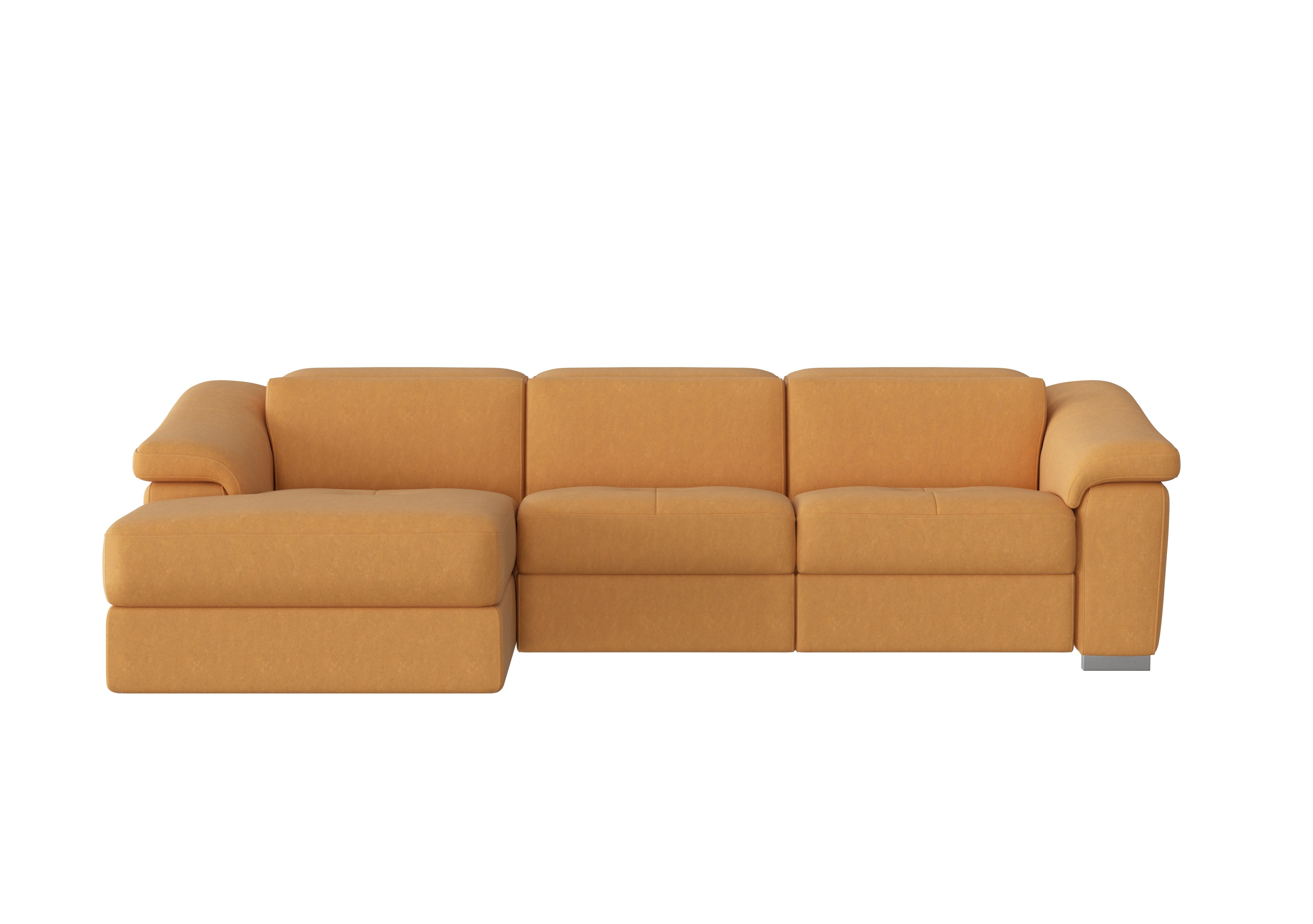 Galileo Fabric Chaise End Sofa in Flambe Ocre Ch on Furniture Village