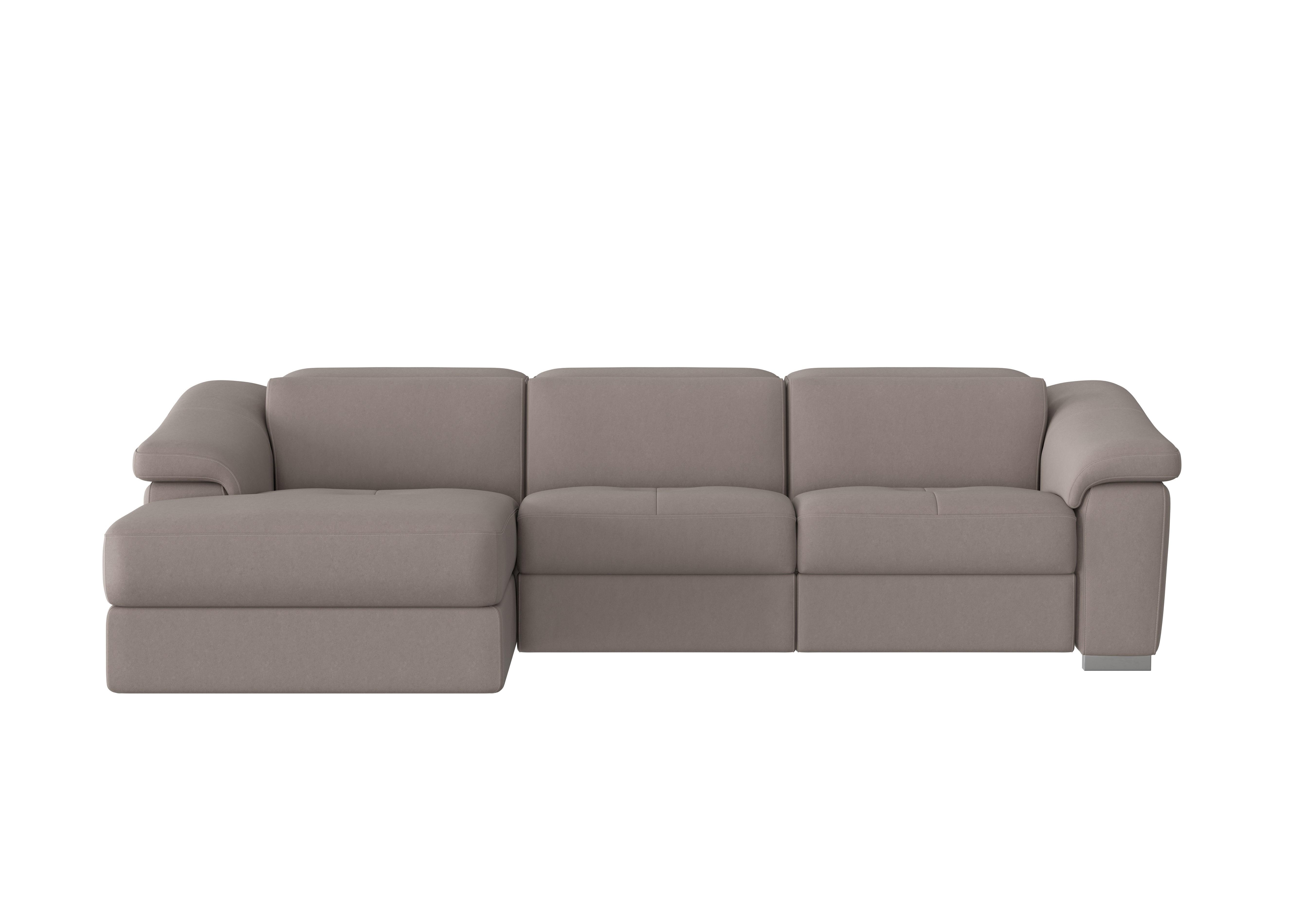 Galileo Fabric Chaise End Sofa in Flambe Tortora Ch on Furniture Village