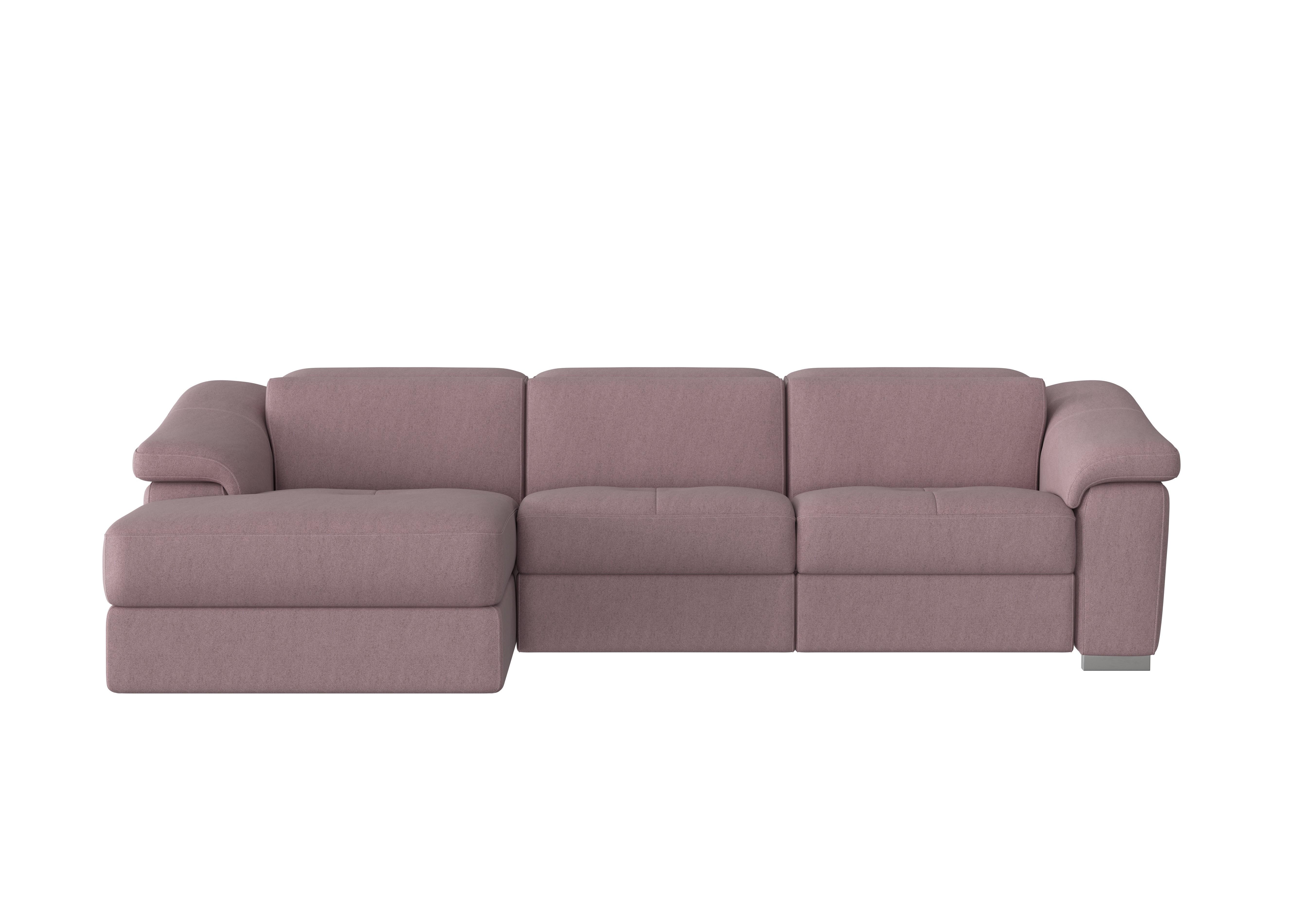 Galileo Fabric Chaise End Sofa in Fuente Rose Ch on Furniture Village