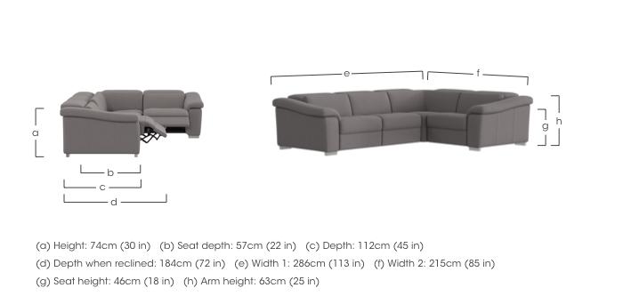 Galileo Fabric Corner Sofa in  on Furniture Village