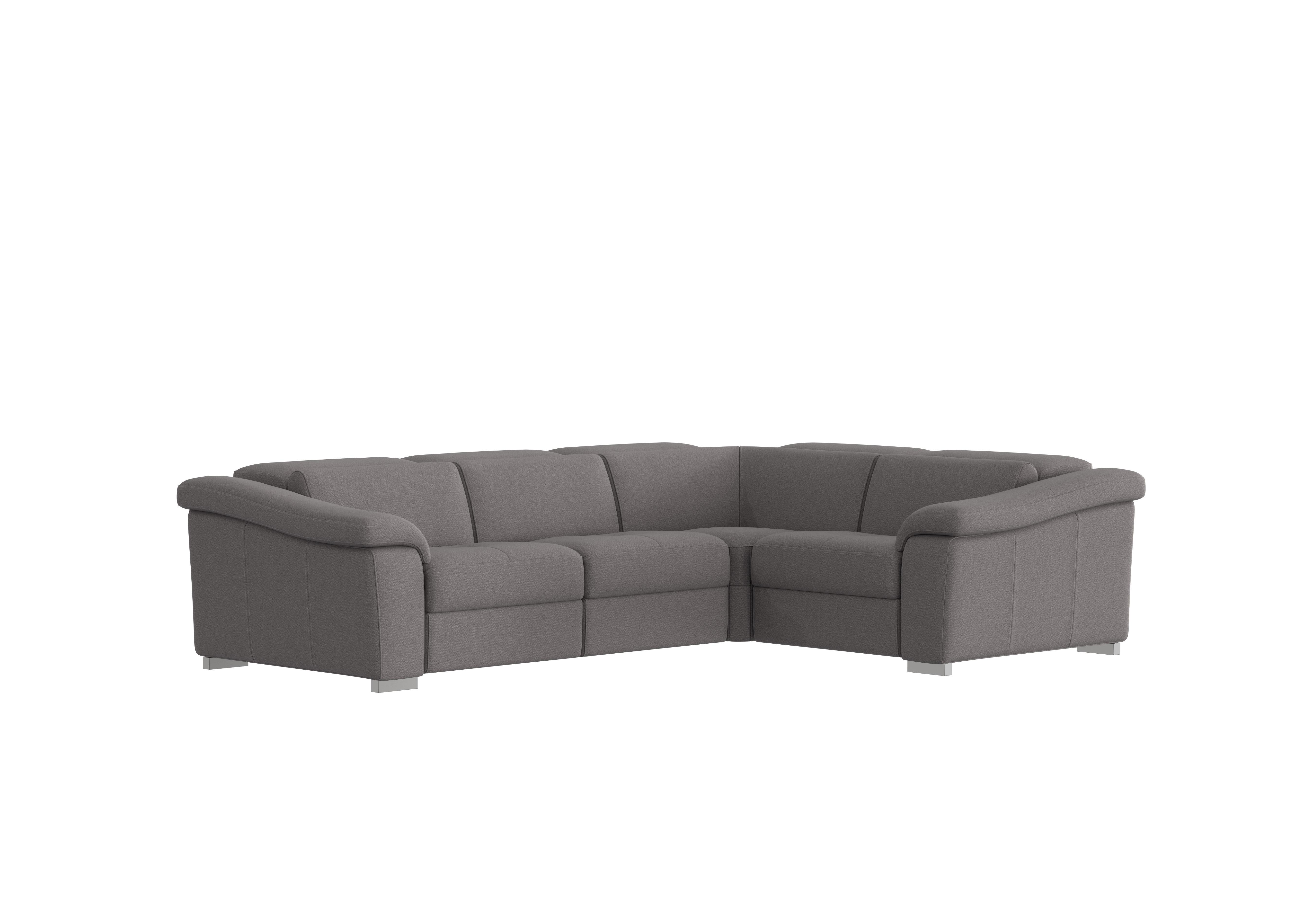 Galileo Fabric Corner Sofa in Coupe Grigio Topo 609 Ch on Furniture Village
