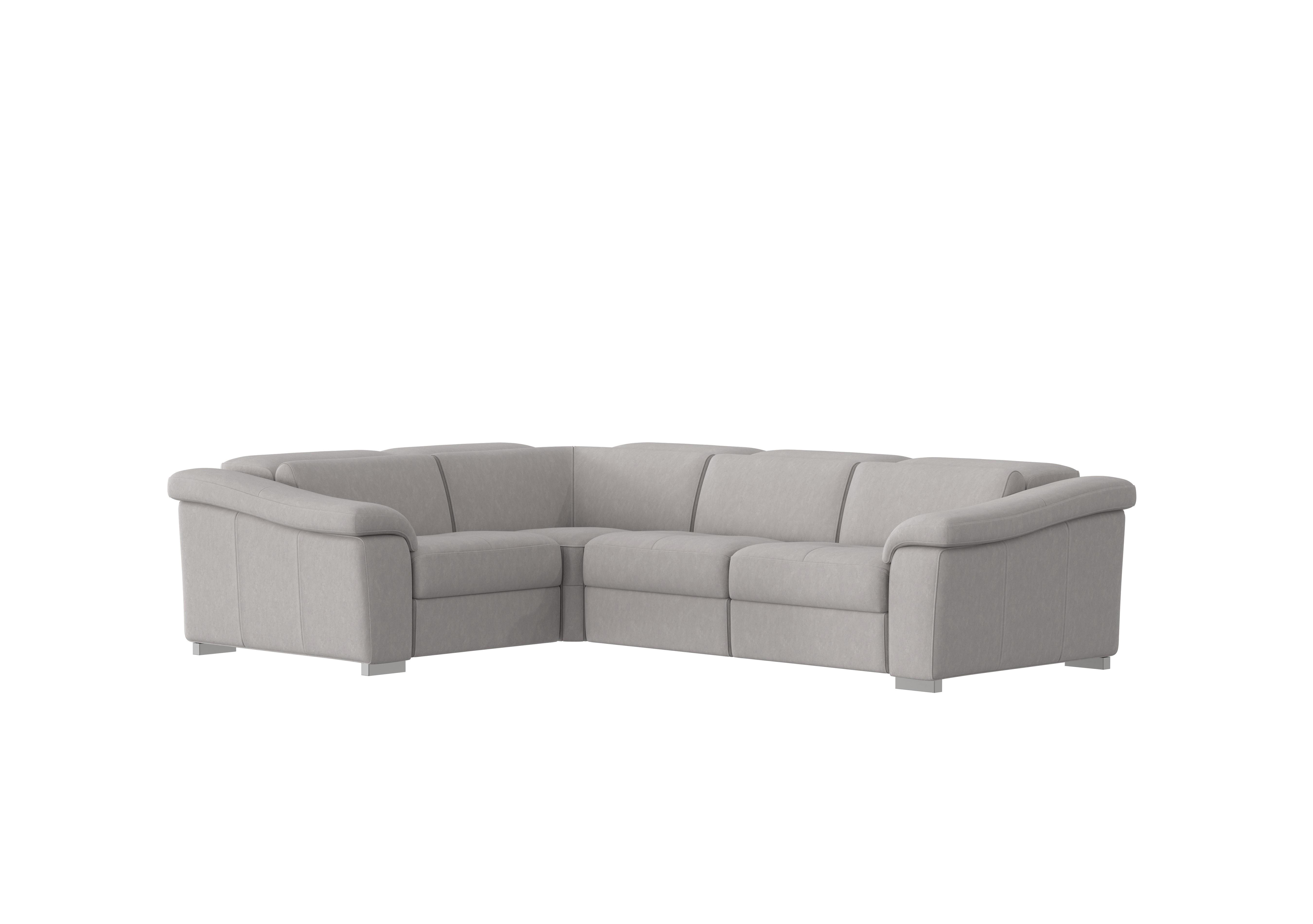 Galileo Fabric Corner Sofa in Flambe Ghiaccio Ch on Furniture Village