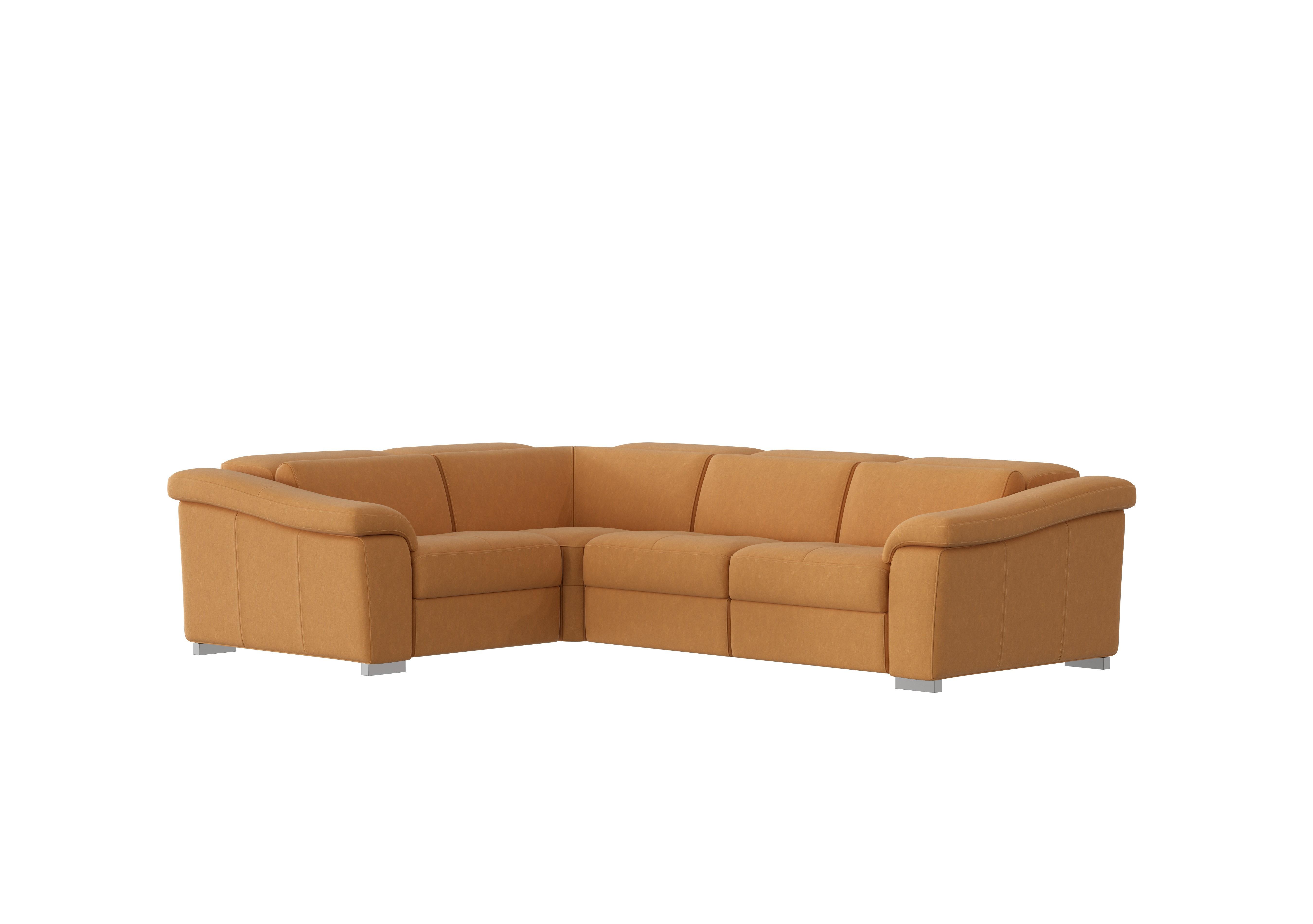 Galileo Fabric Corner Sofa in Flambe Ocre Ch on Furniture Village
