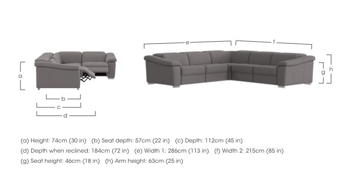 Galileo Fabric Large Corner Sofa in  on Furniture Village