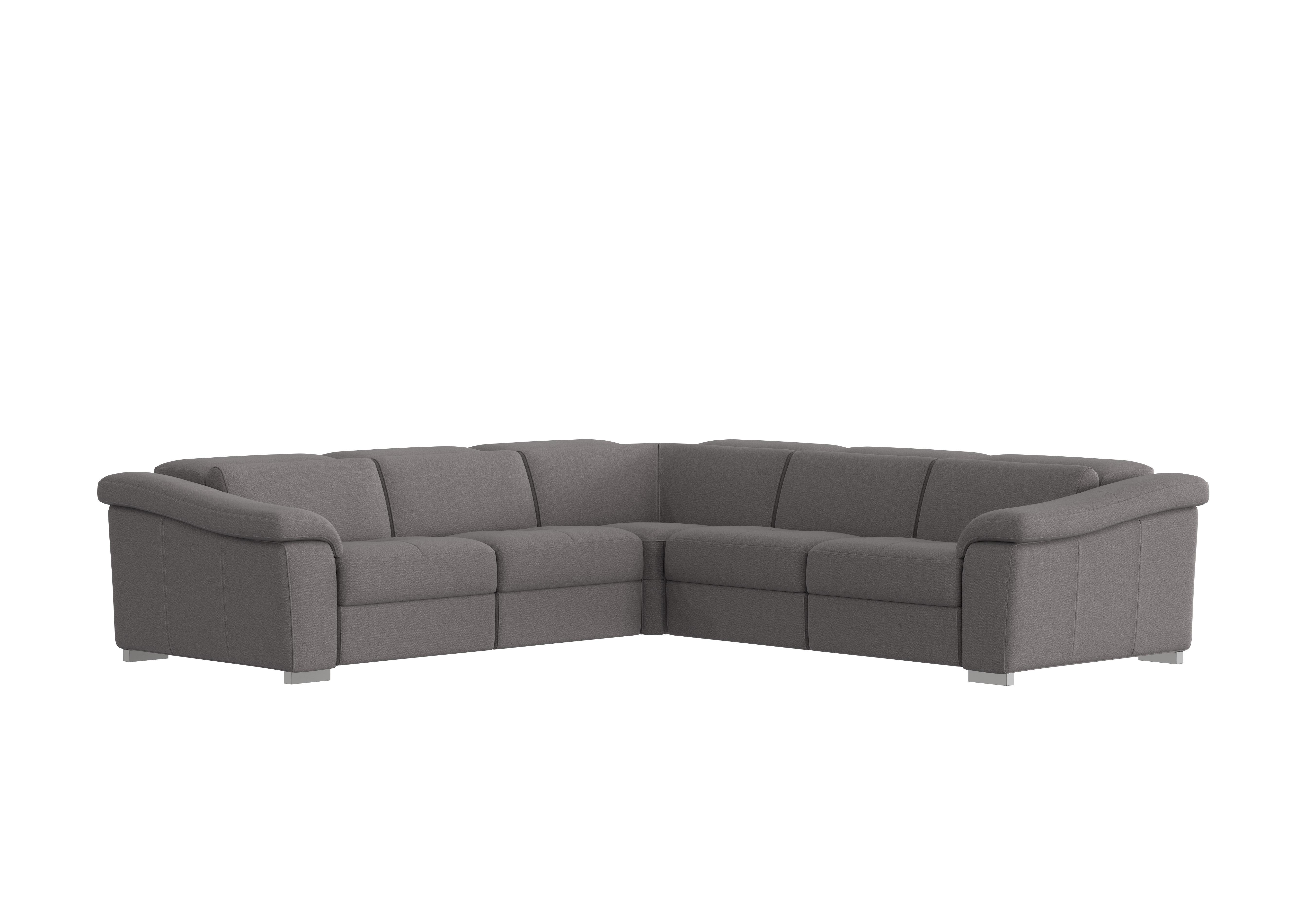 Galileo Fabric Large Corner Sofa in Coupe Grigio Topo 609 Ch on Furniture Village