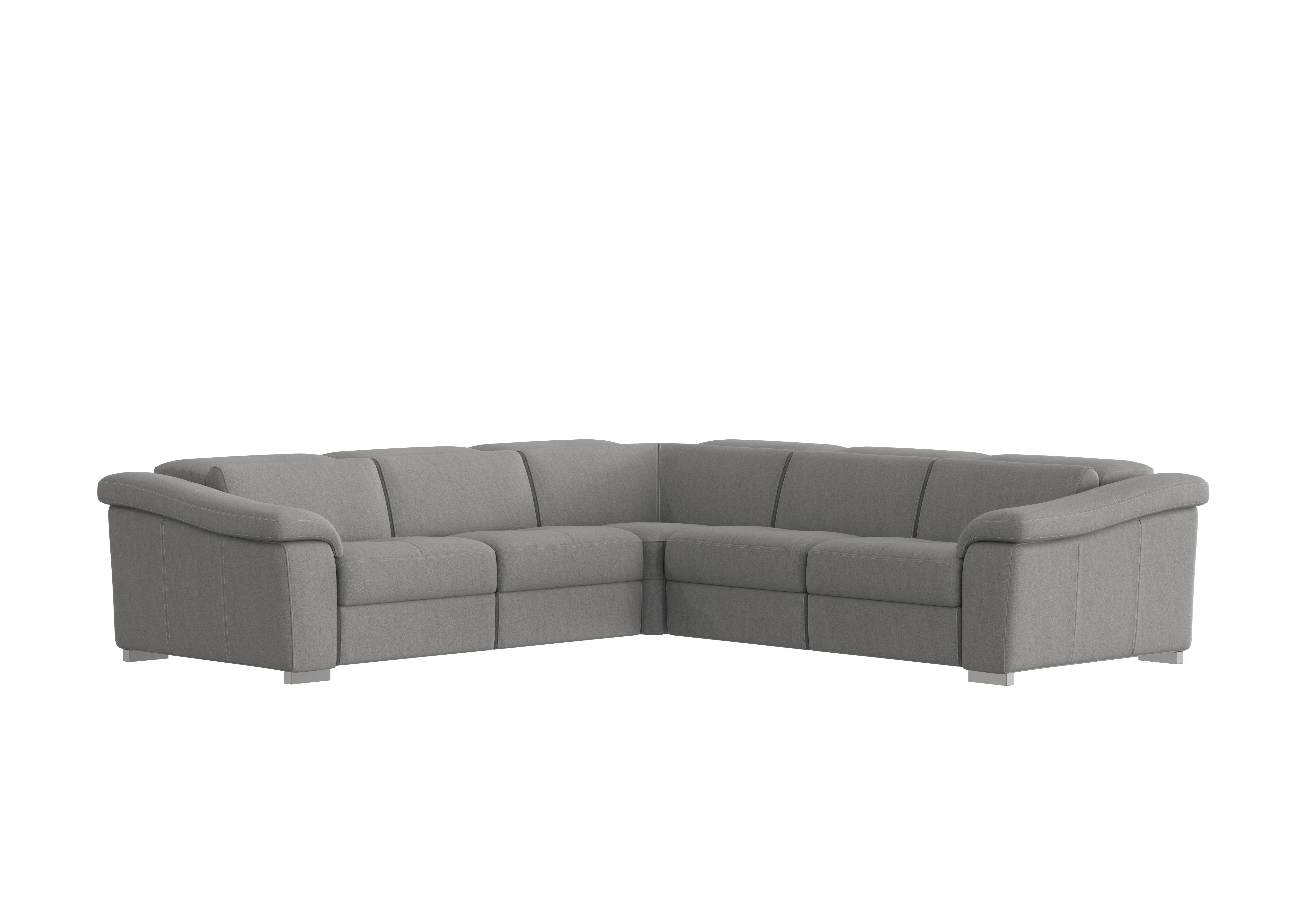 Galileo Fabric Large Corner Sofa in Fuente Ash Ch on Furniture Village