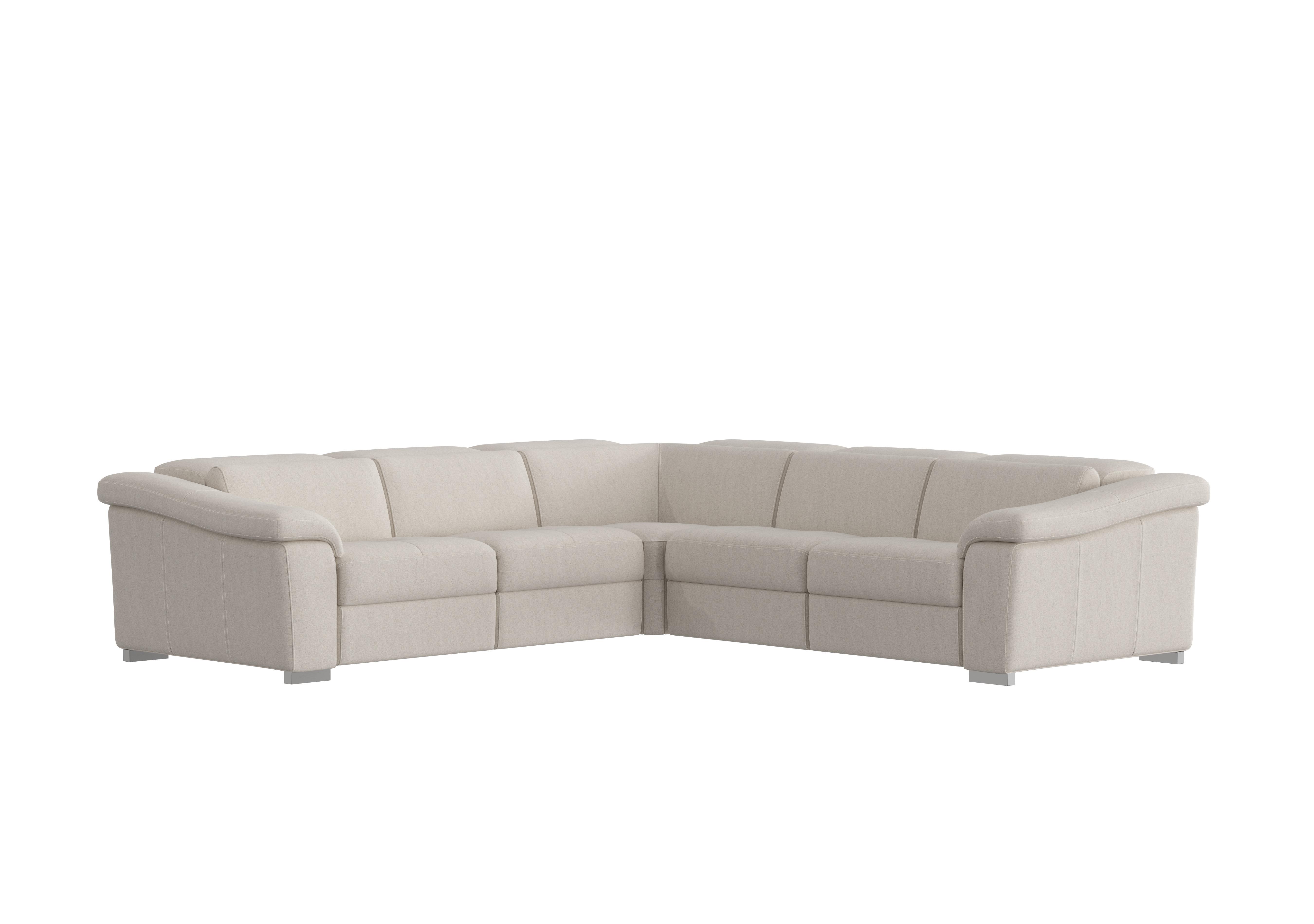 Galileo Fabric Large Corner Sofa in Fuente Beige Ch on Furniture Village