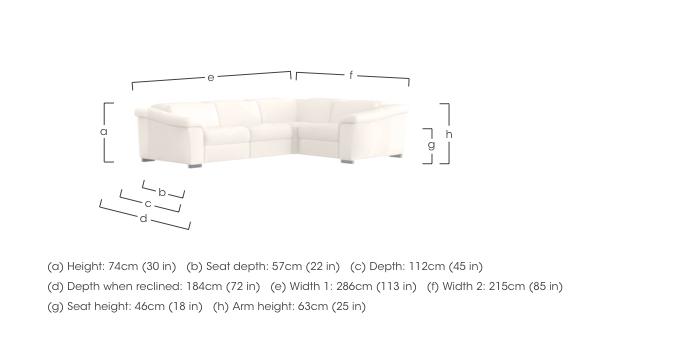 Galileo Leather Corner Sofa in  on Furniture Village