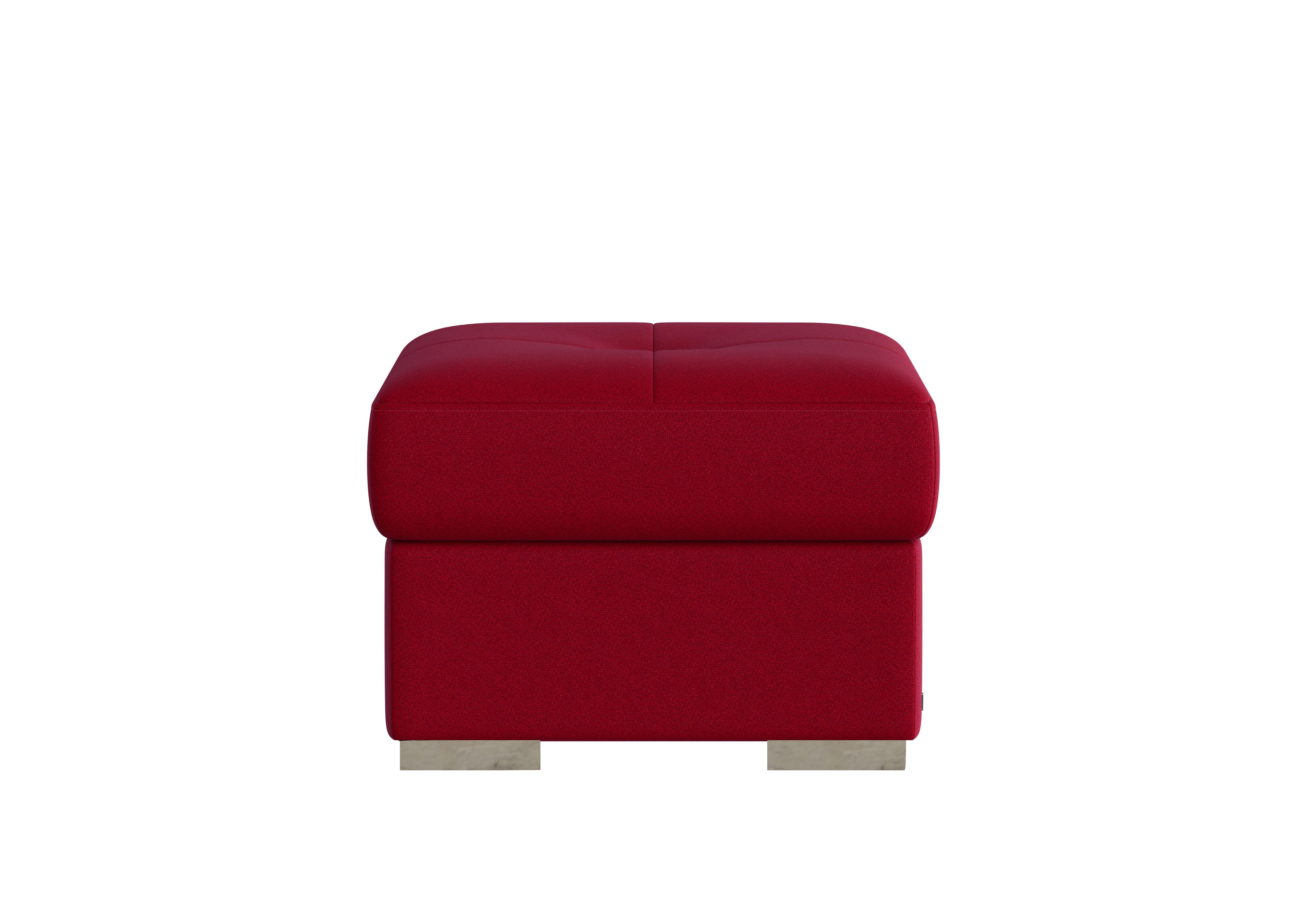 Galileo Fabric Storage Footstool in Coupe Rosso 305 Ch on Furniture Village